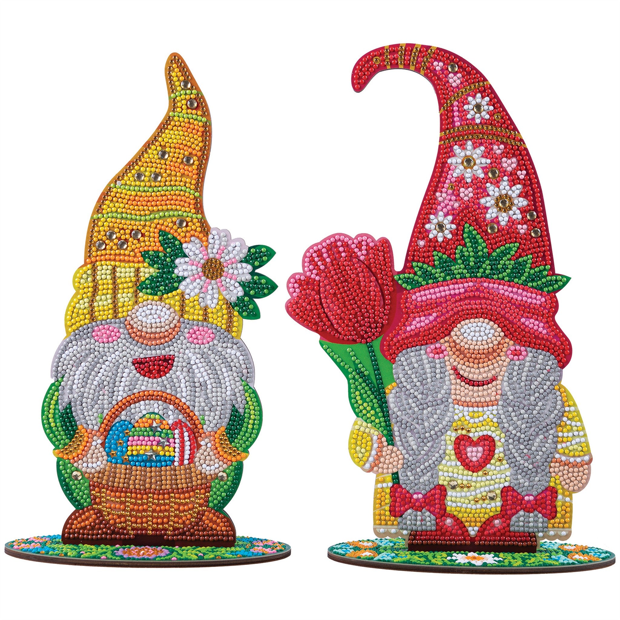 Crystal Art Deco Kit: Spring Gnomes (Set of 2) - Online Only