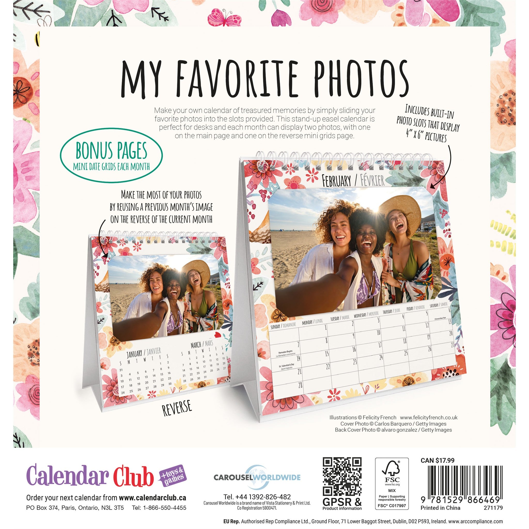 My Favorite Photos 2027 Easel Calendar