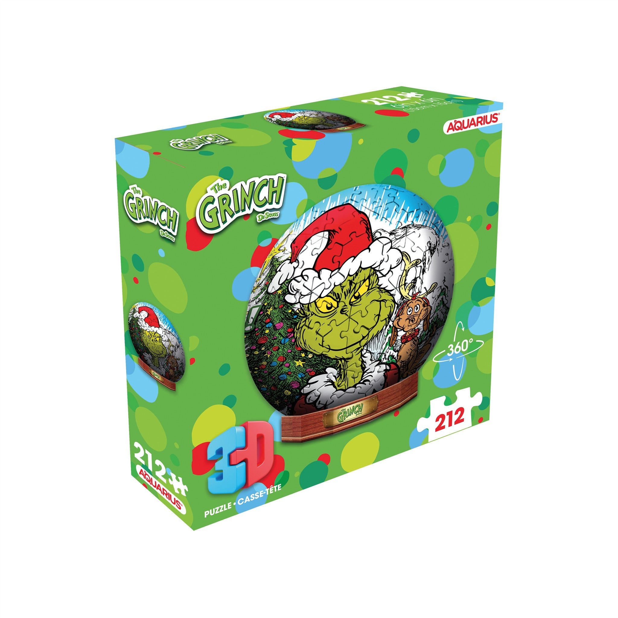 Grinch 3D Sphere 212 Piece Puzzle