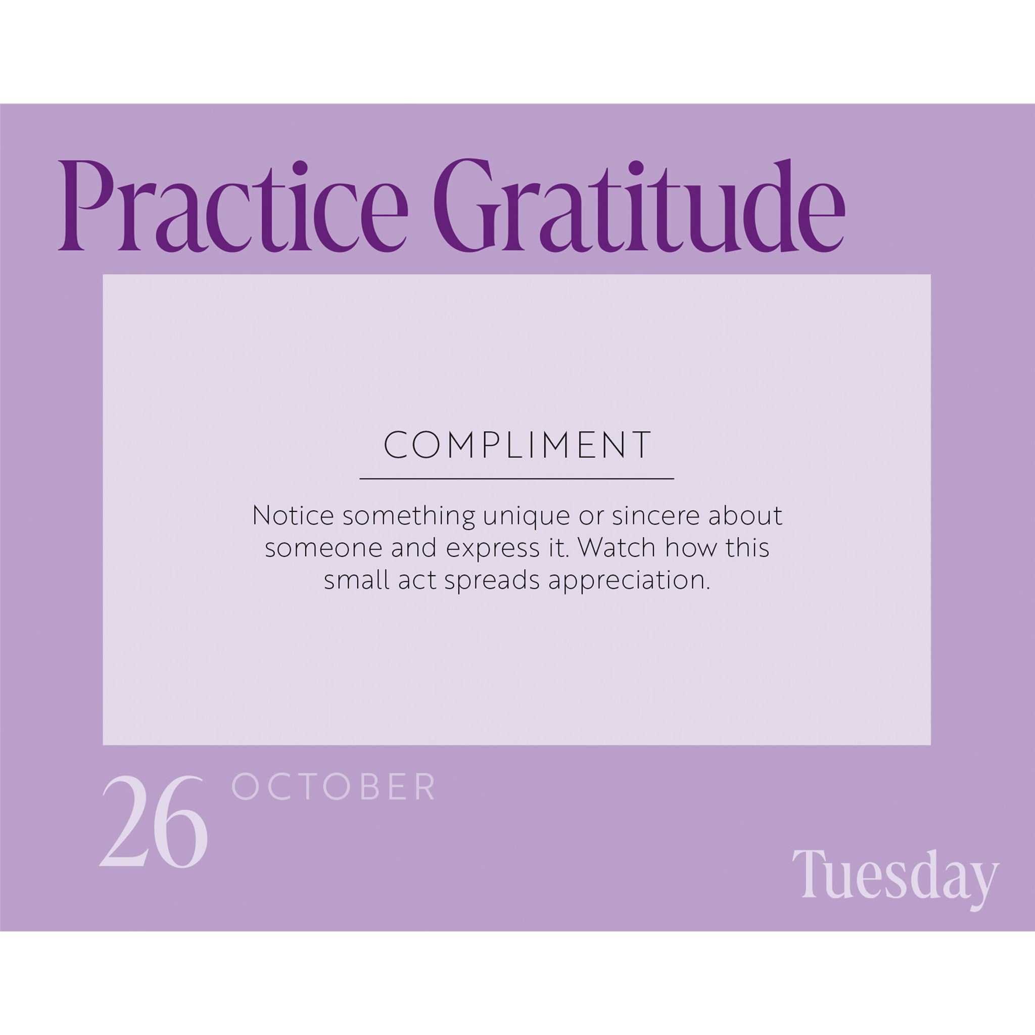 Year of Gratitude 2027 Box Calendar