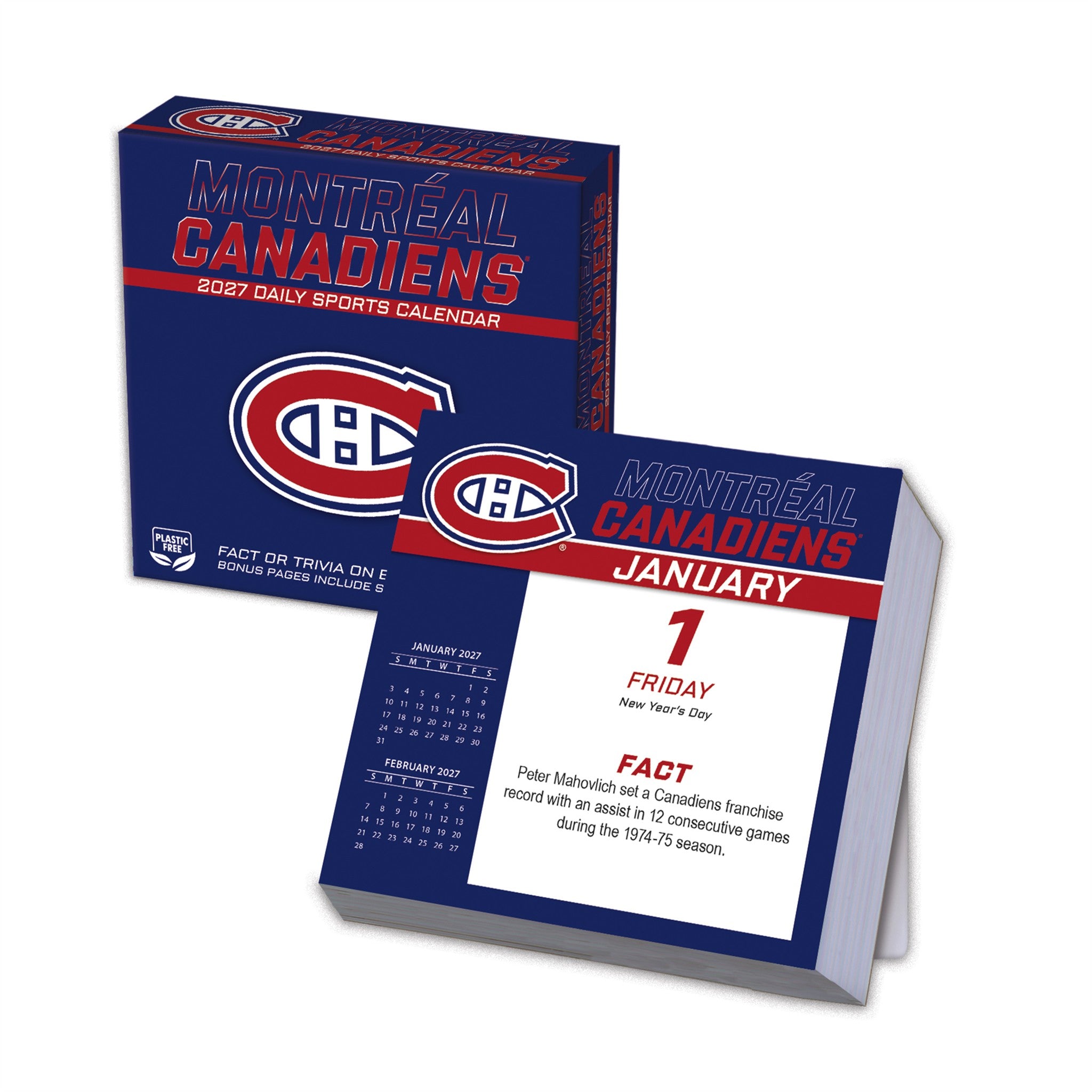 NHL Montreal Canadiens 2027 Box Calendar