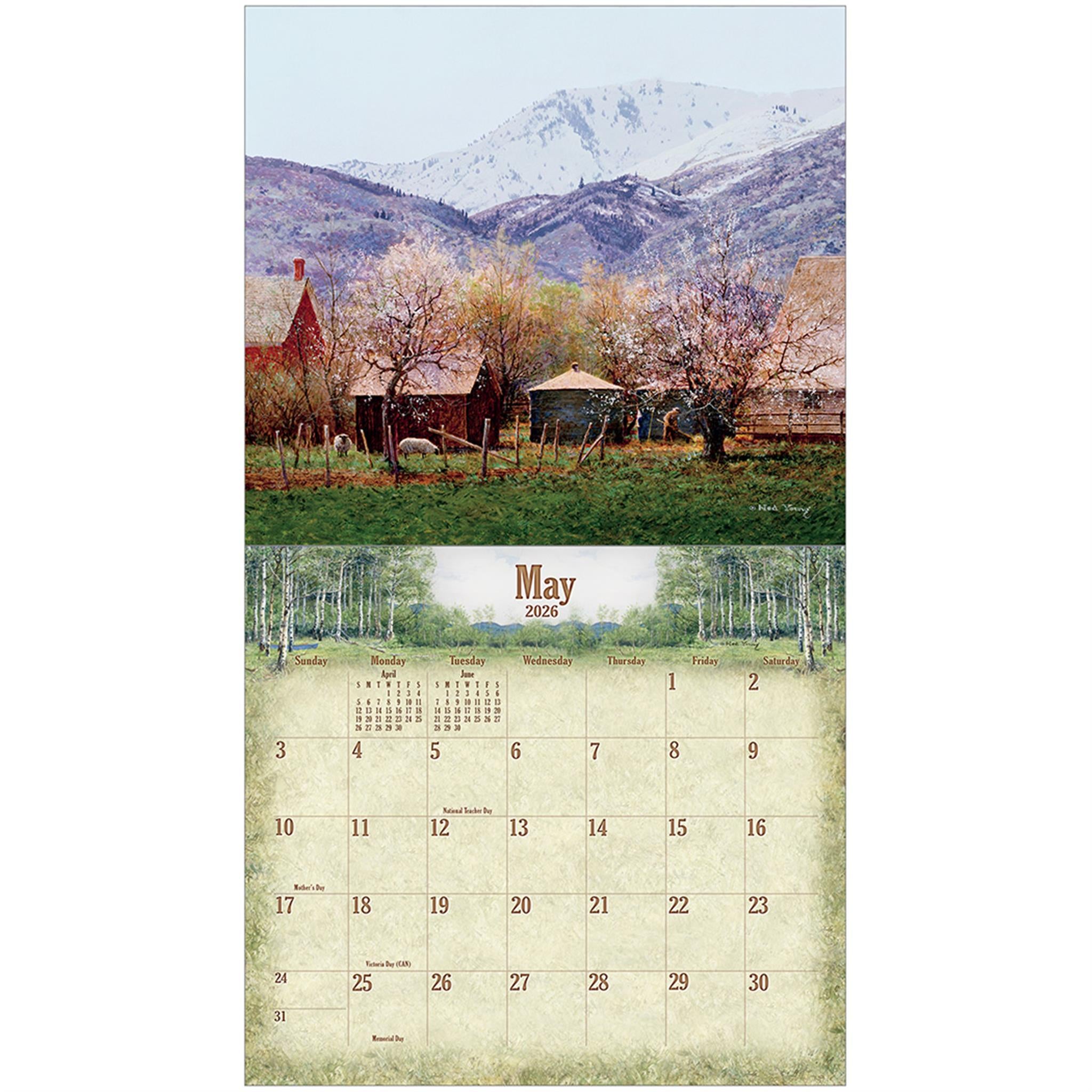 Woodland 2026 Deluxe Wall Calendar
