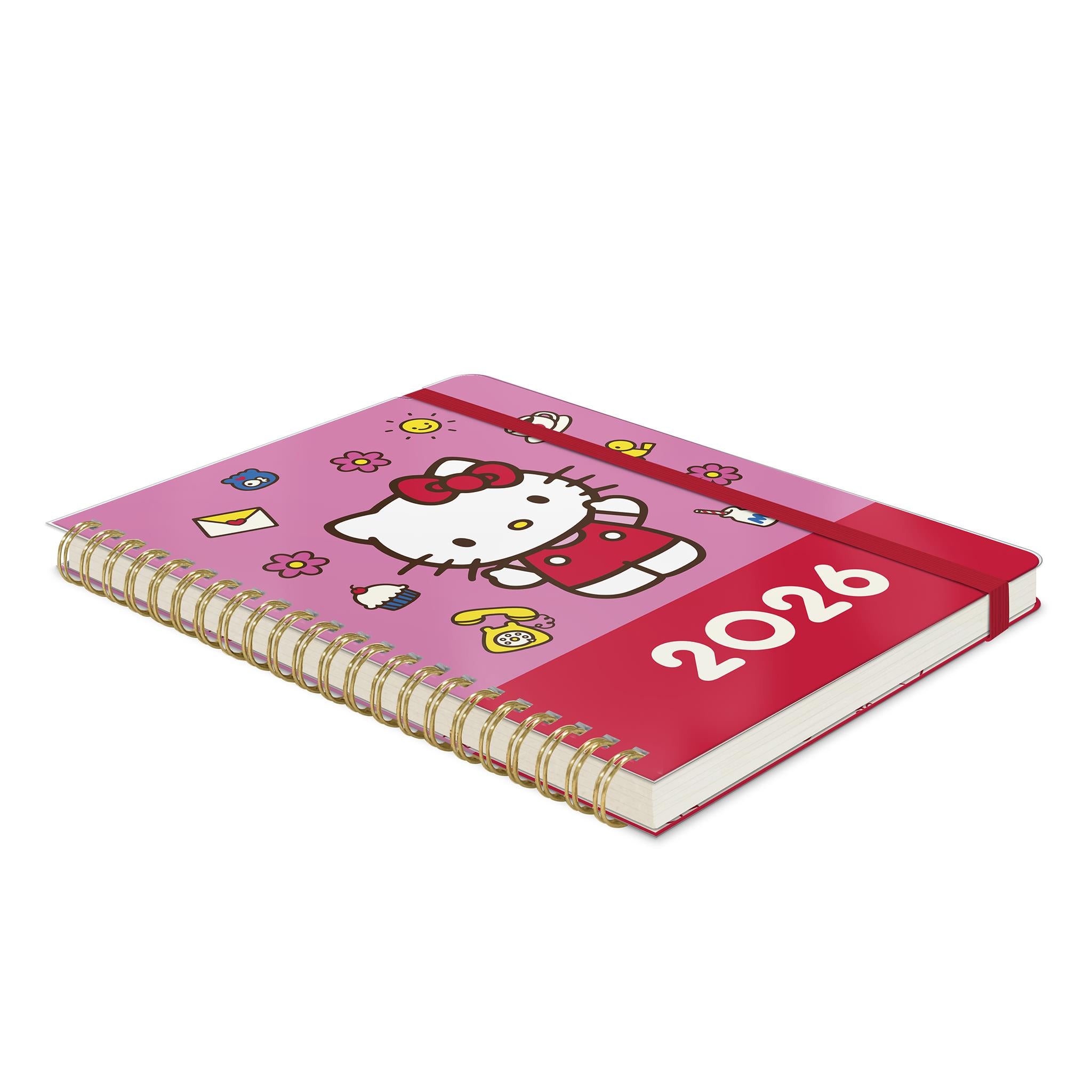 Hello Kitty Playful Pink Deluxe 2025-2026 Planner Calendar