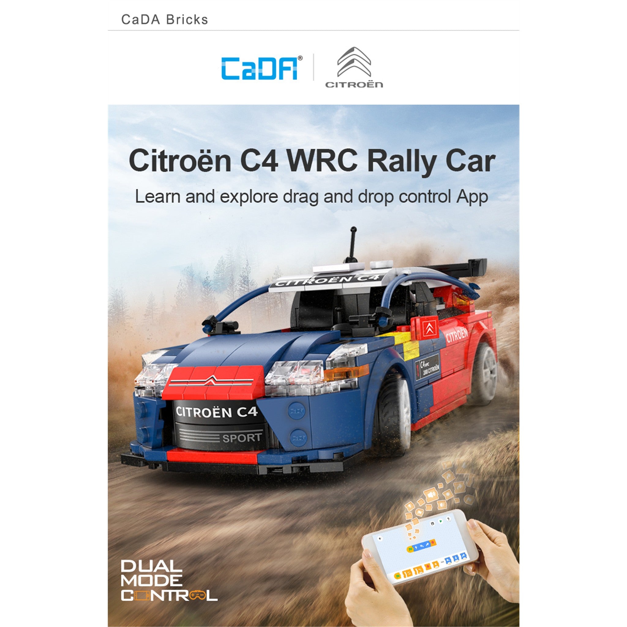 2008 Citroen C4 WRC 329 Pieces with Remote Control