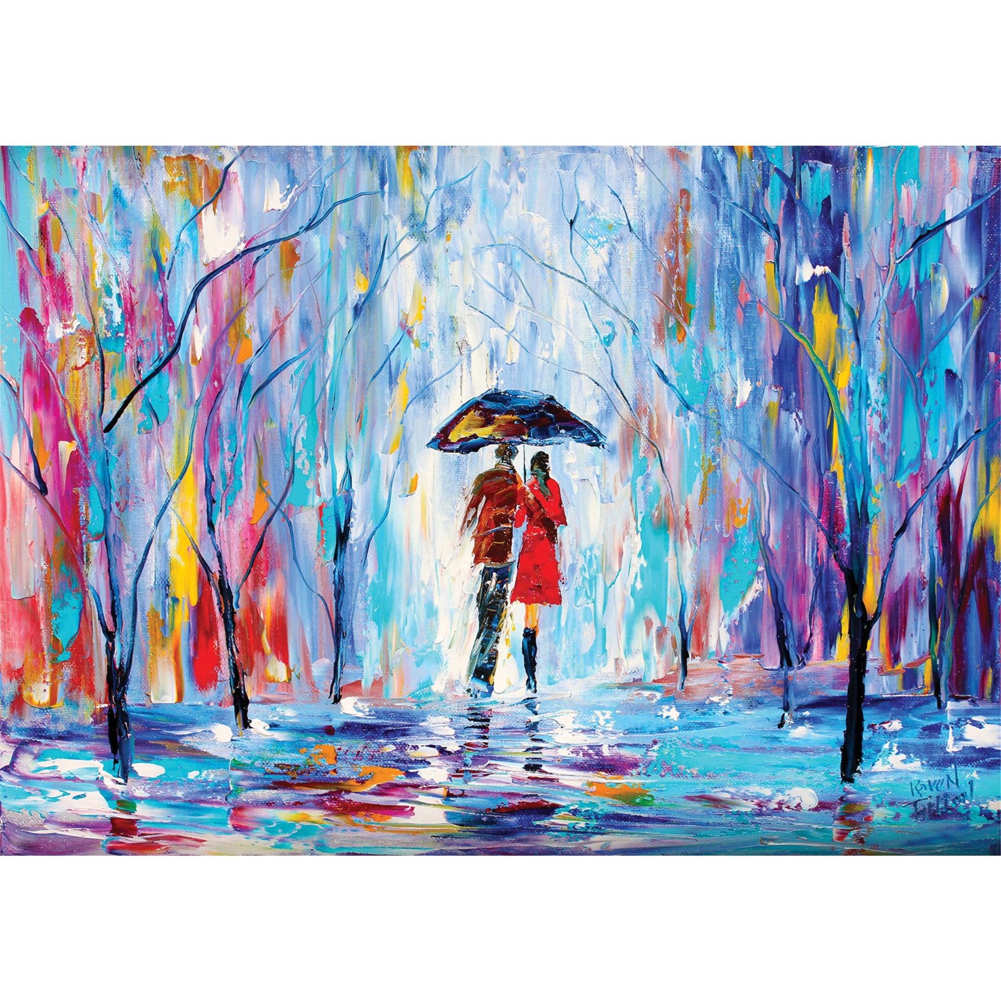 Rainy Love 1000 Piece Puzzle - Online Only