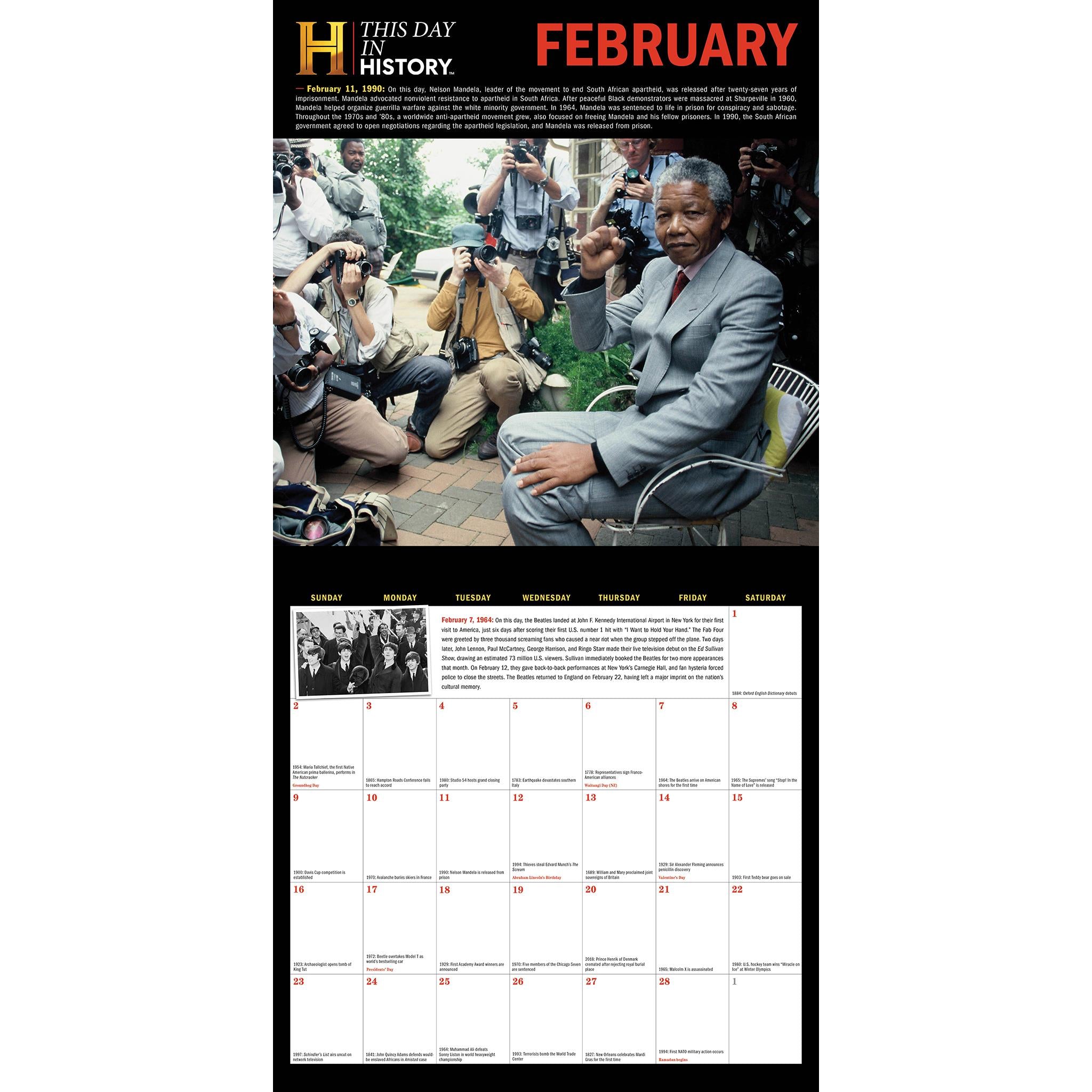 History Channel This Day In History Wall 2025 Calendar