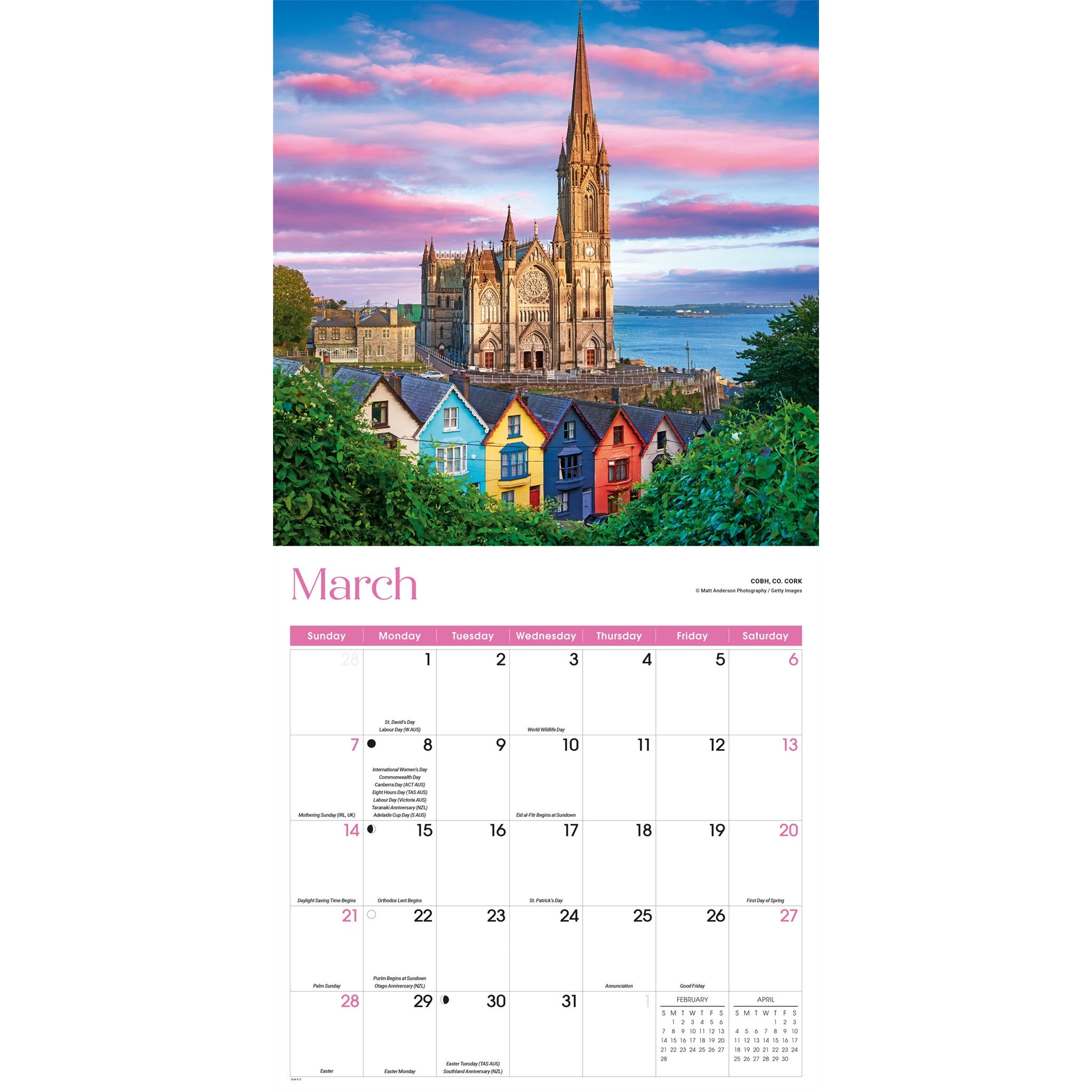Ireland 2027 Wall Calendar