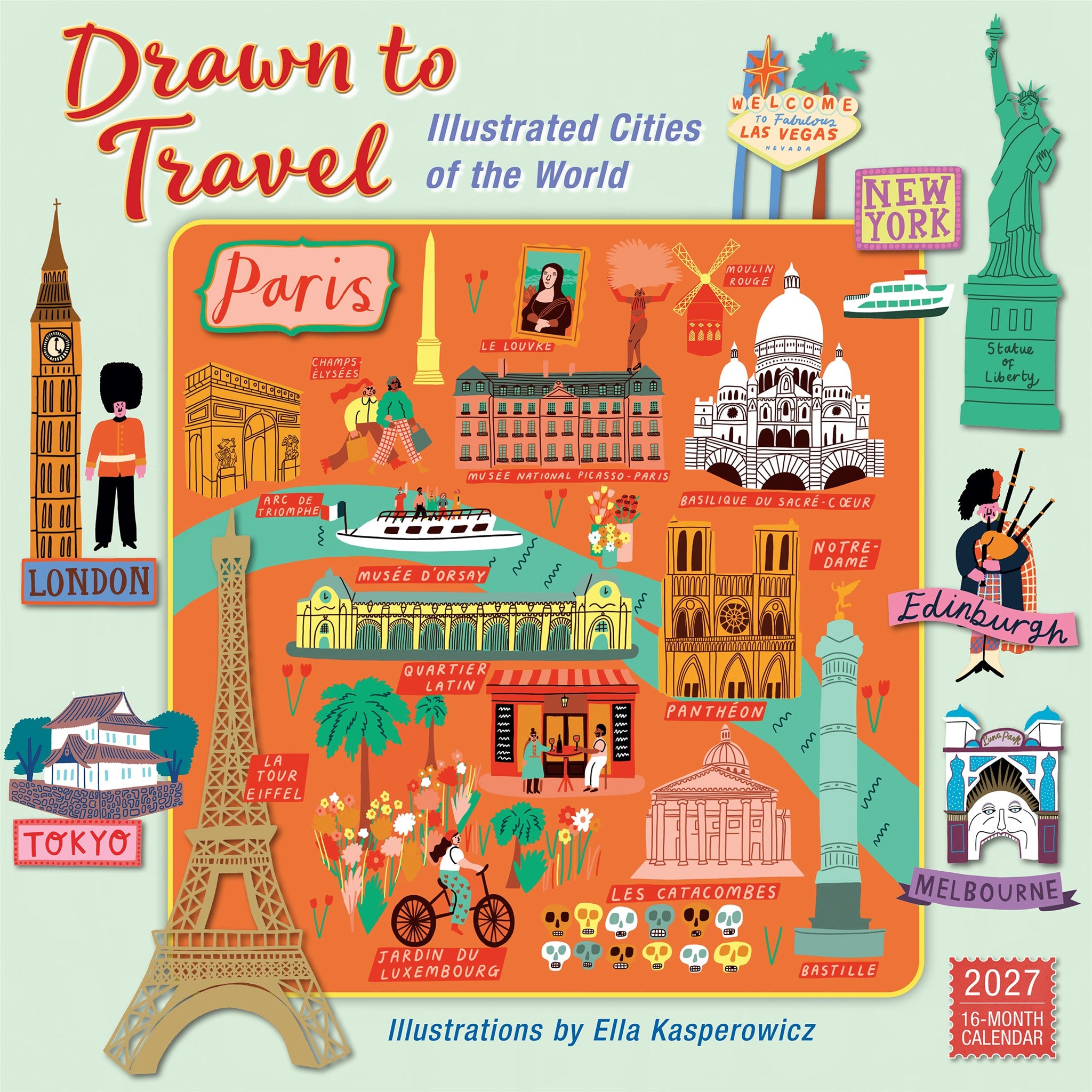 Drawn to Travel 2027 Wall Calendar - Online Only