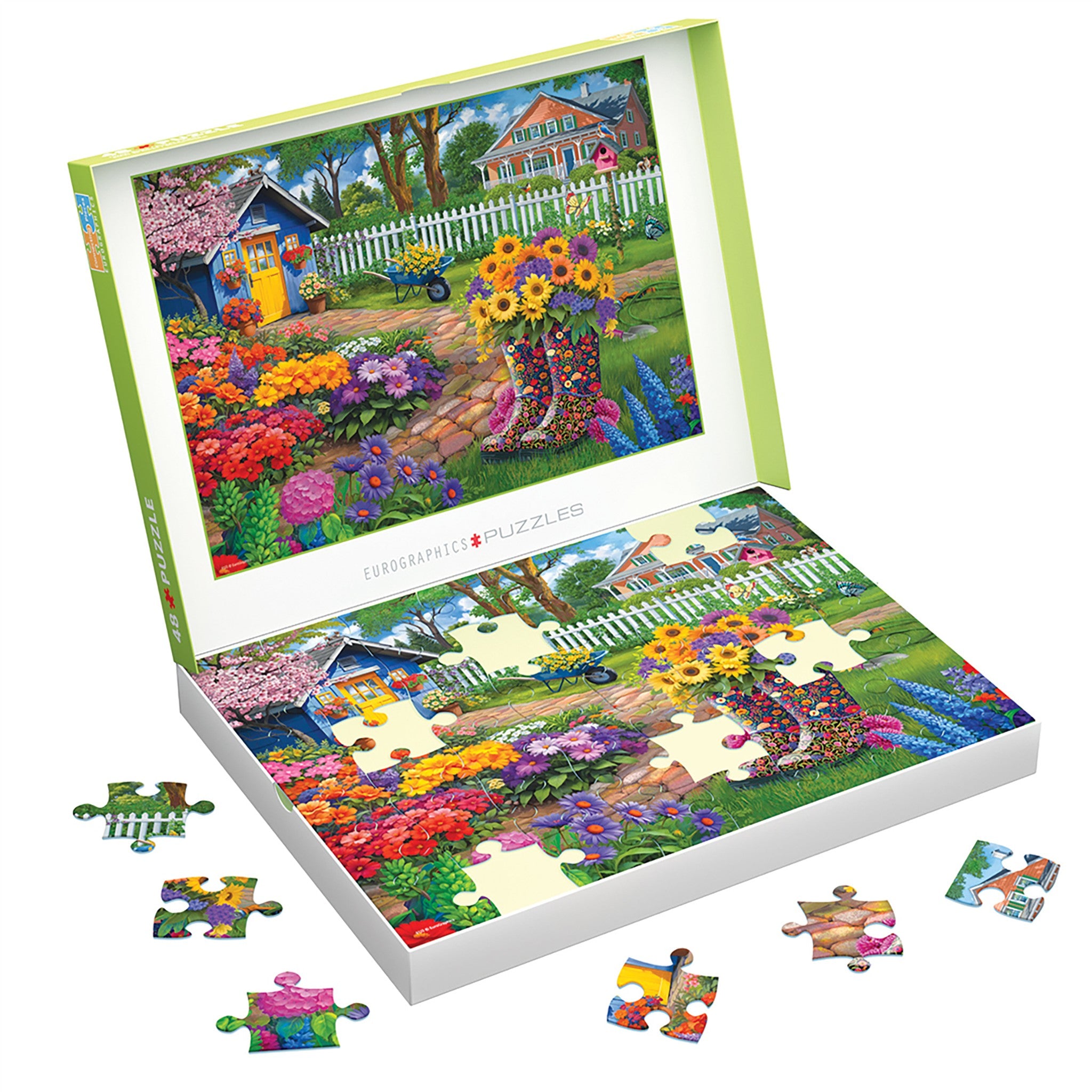 Flower Boots 48 Piece Puzzle