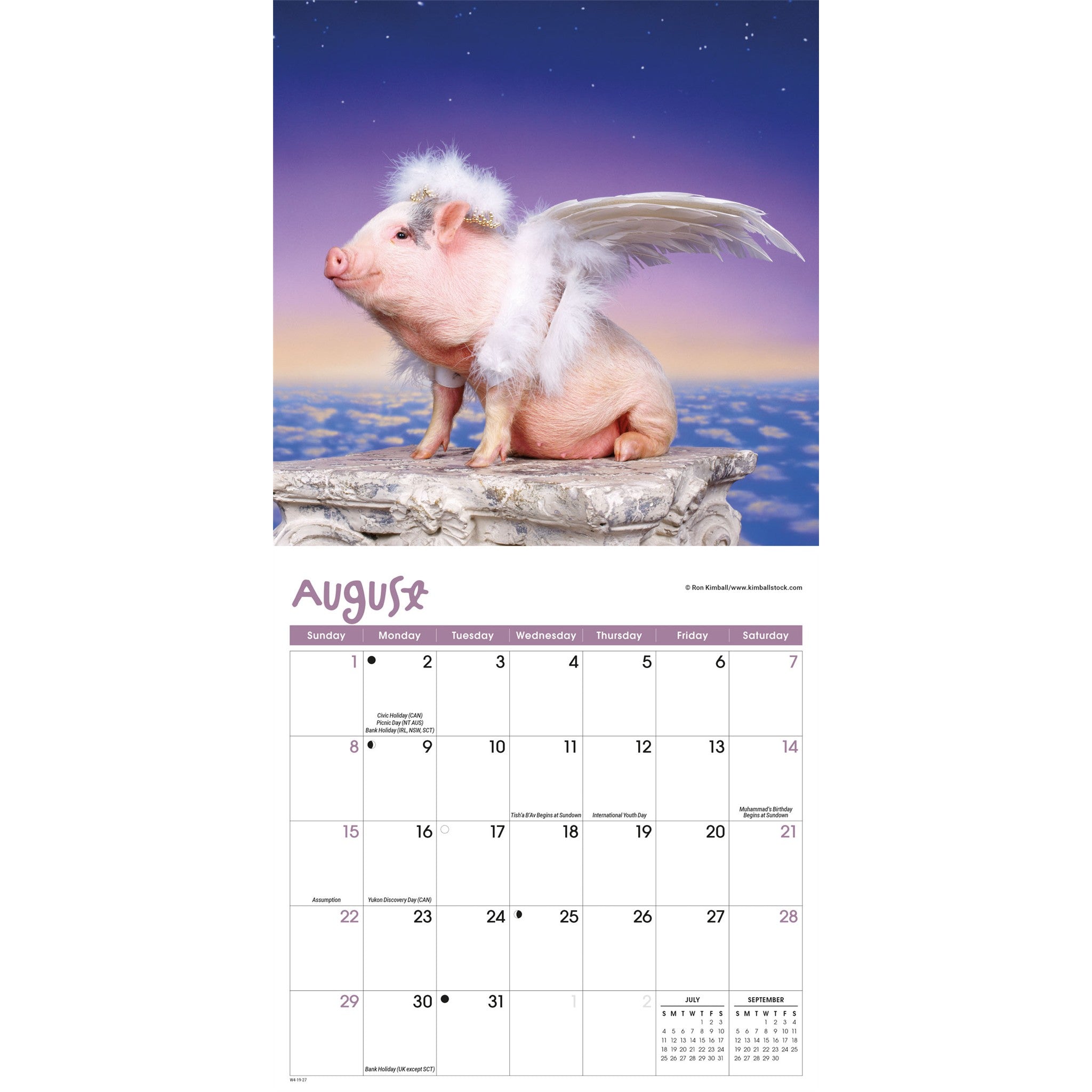 Playful Pigs 2027 Mini Calendar