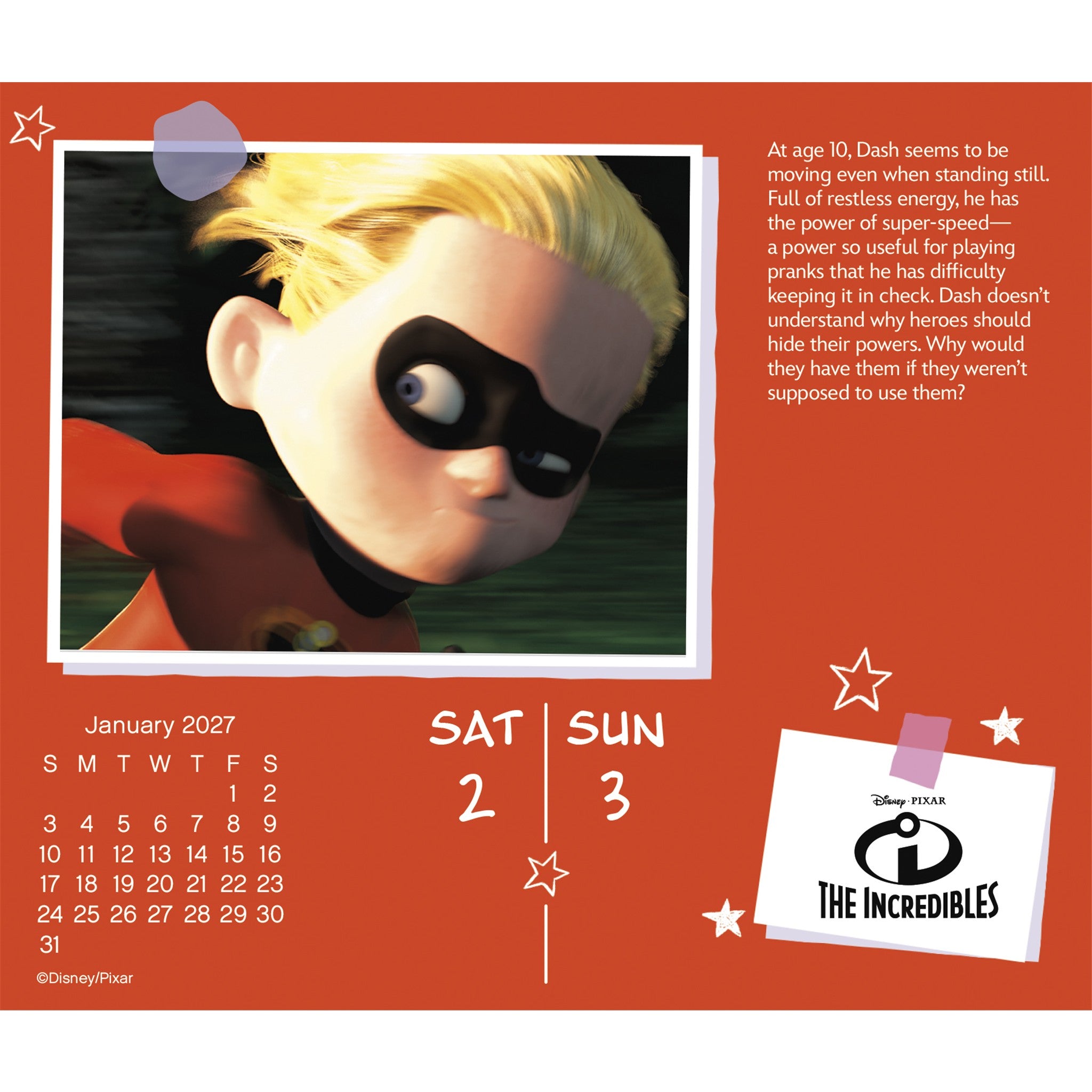 Disney Pixar 2027 Box Calendar - Online Only