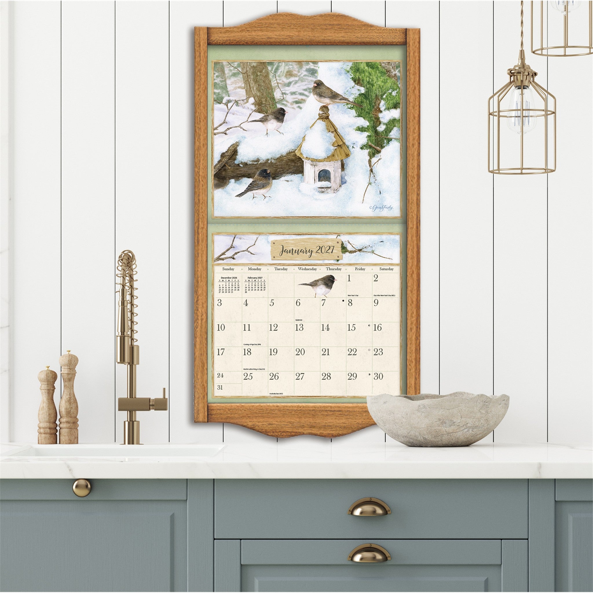 Birds In The Garden 2027 Wall Calendar - Online Only