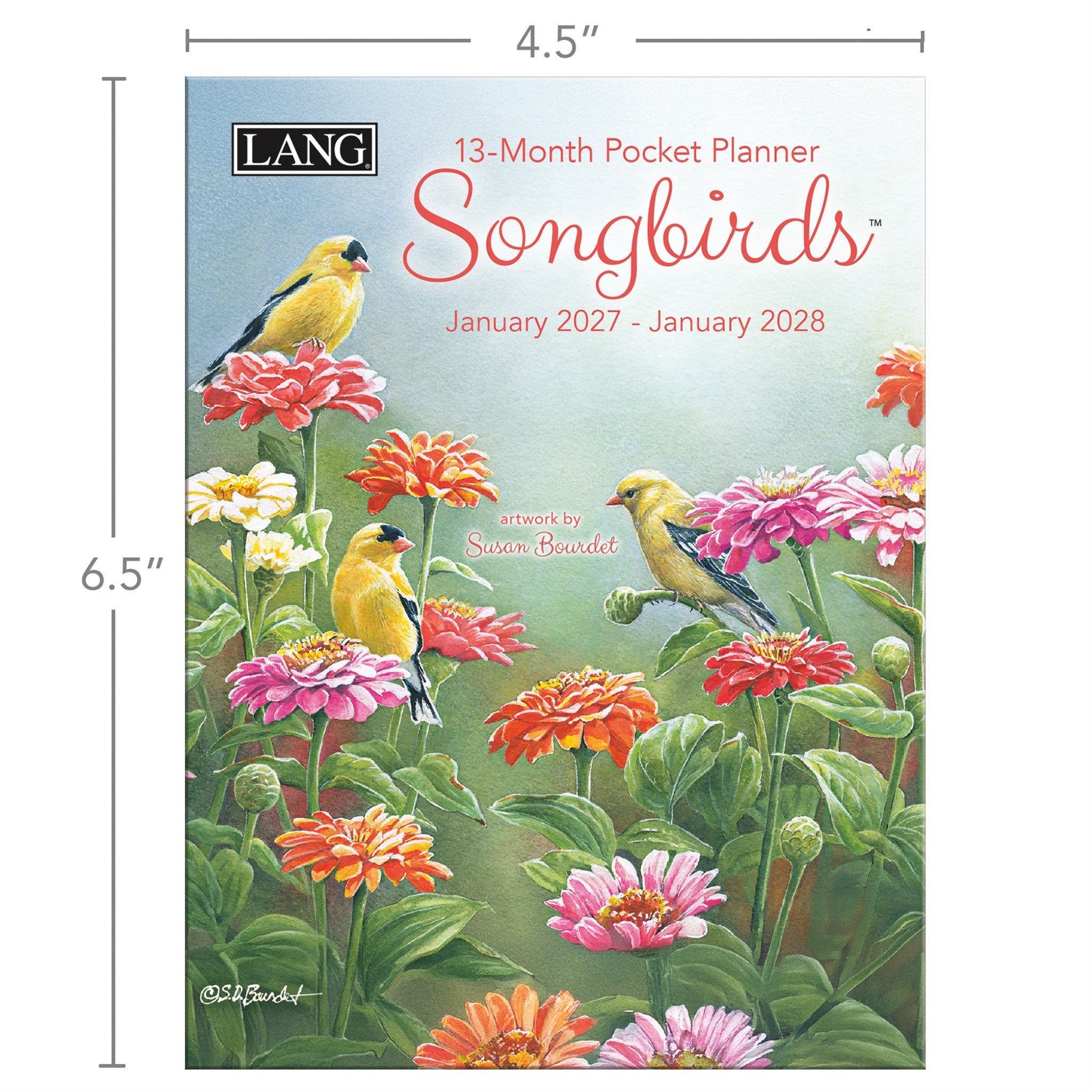 Songbirds 2027 Monthly Pocket Planner