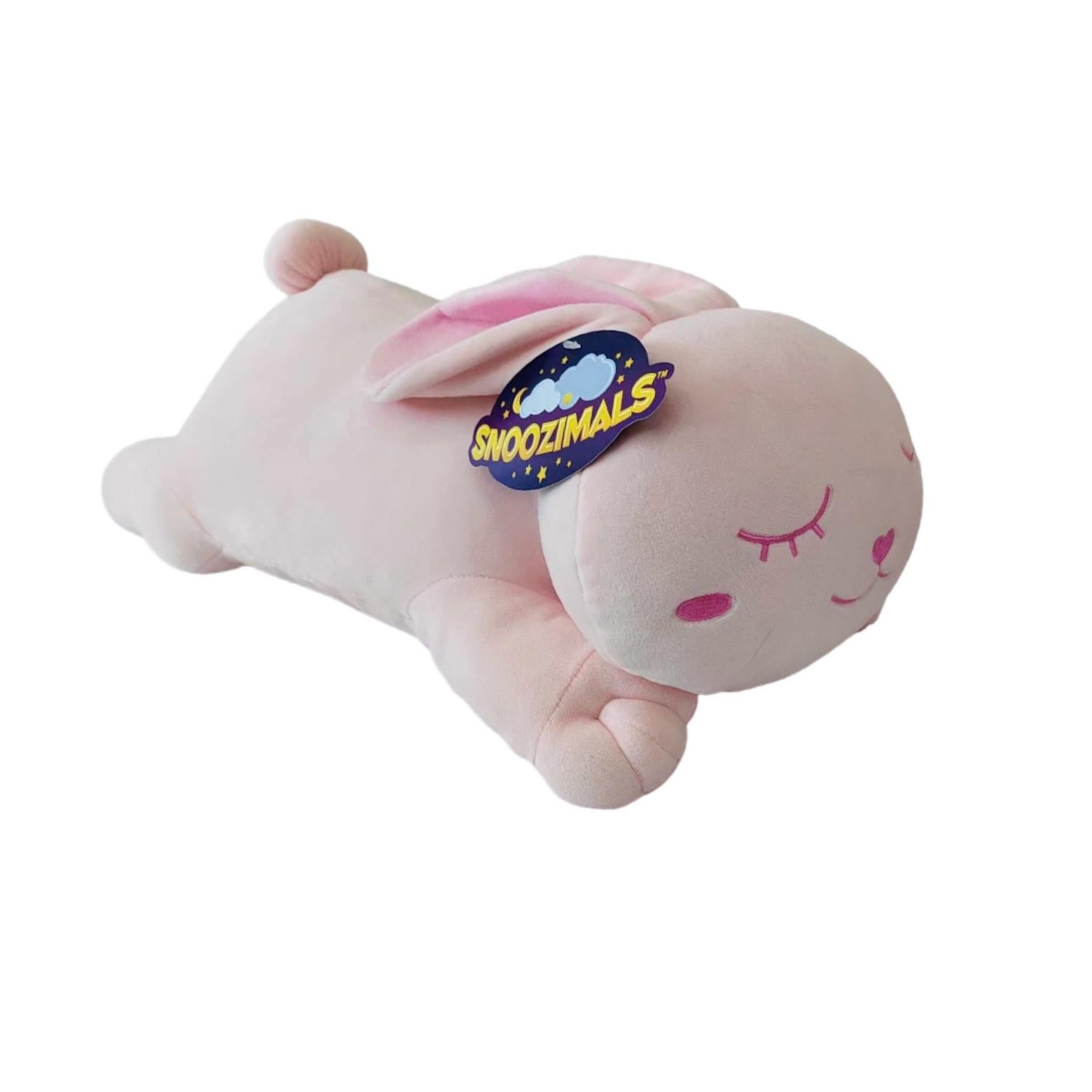 Pink Bunny Snoozimal 20in Plush