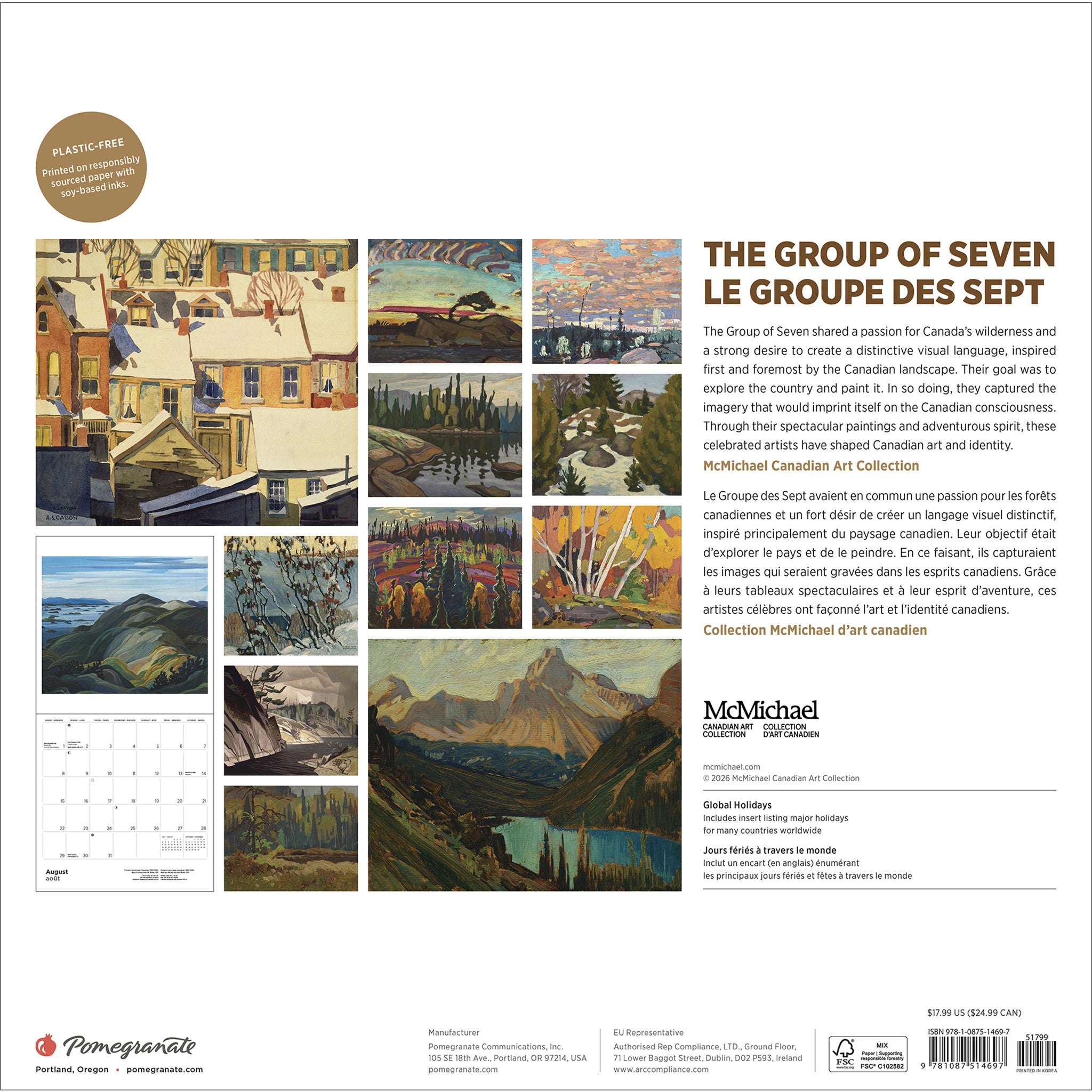 The Group Of Seven Special Edition with Print 2027 Wall Calendar
