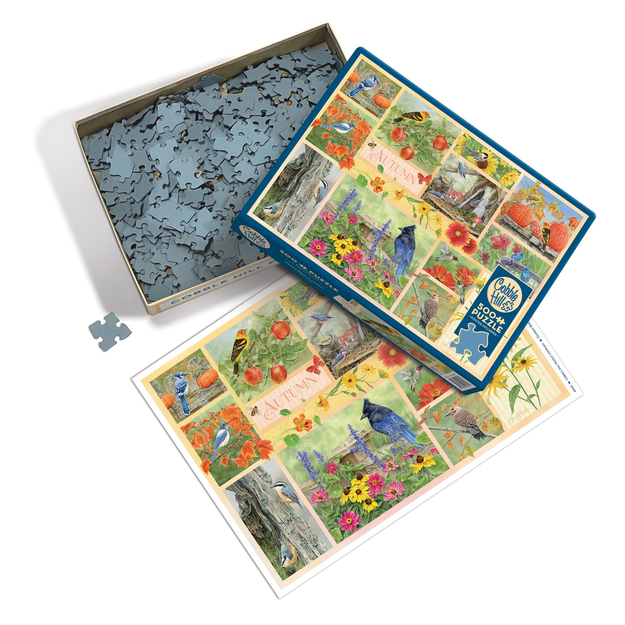 Garden Birds in Fall 500 Piece Puzzle