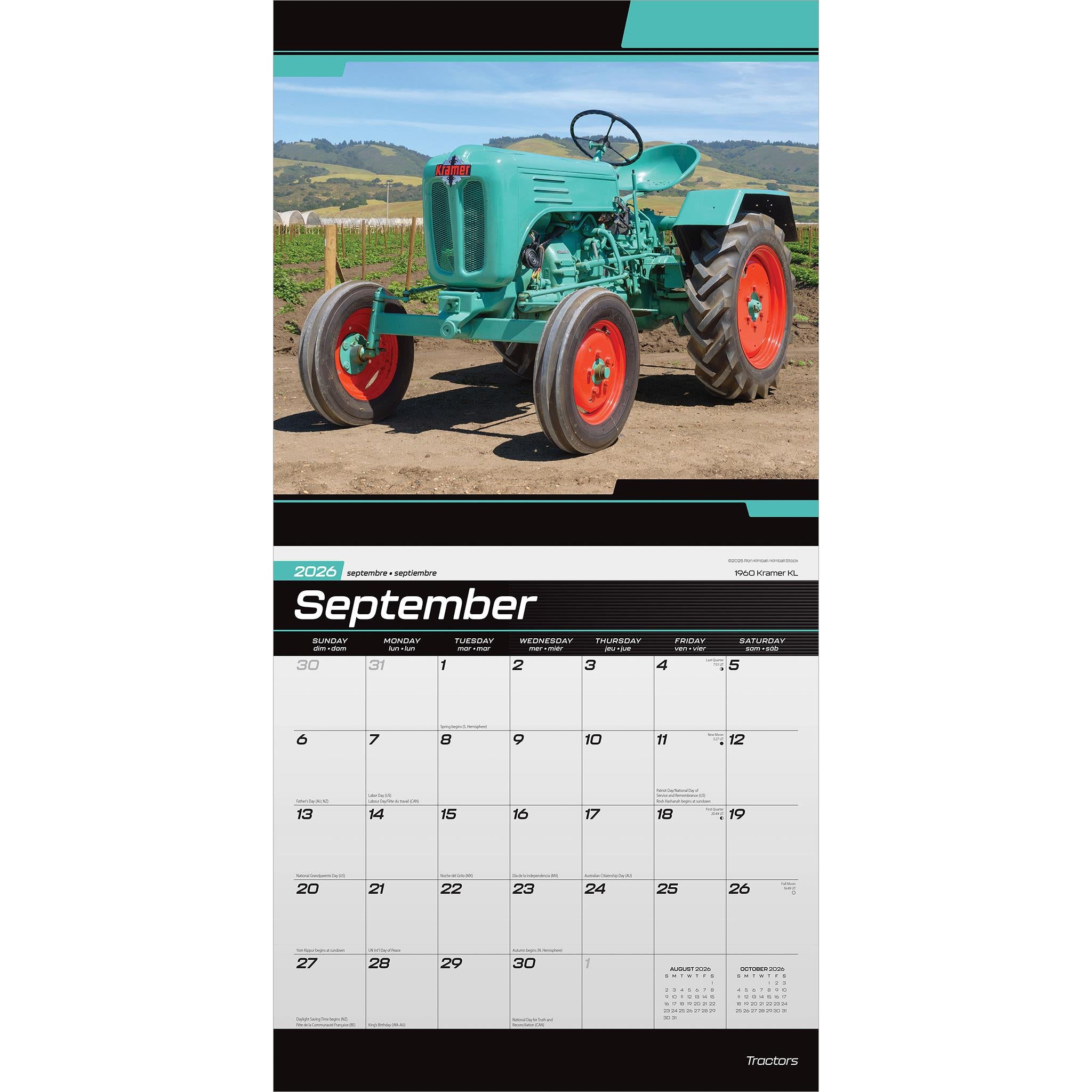 Tractors 2026 Wall Calendar - Online Exclusive