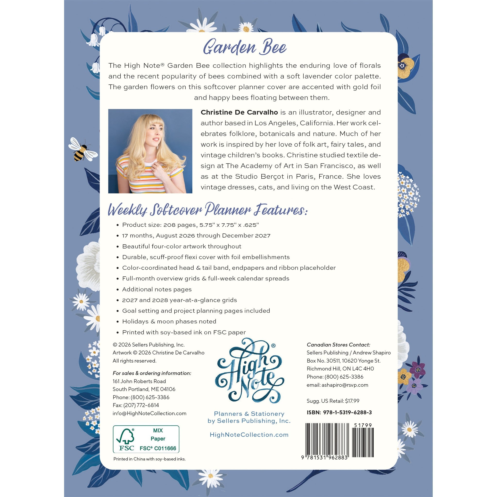 Garden Bee 2027 Engagement Calendar
