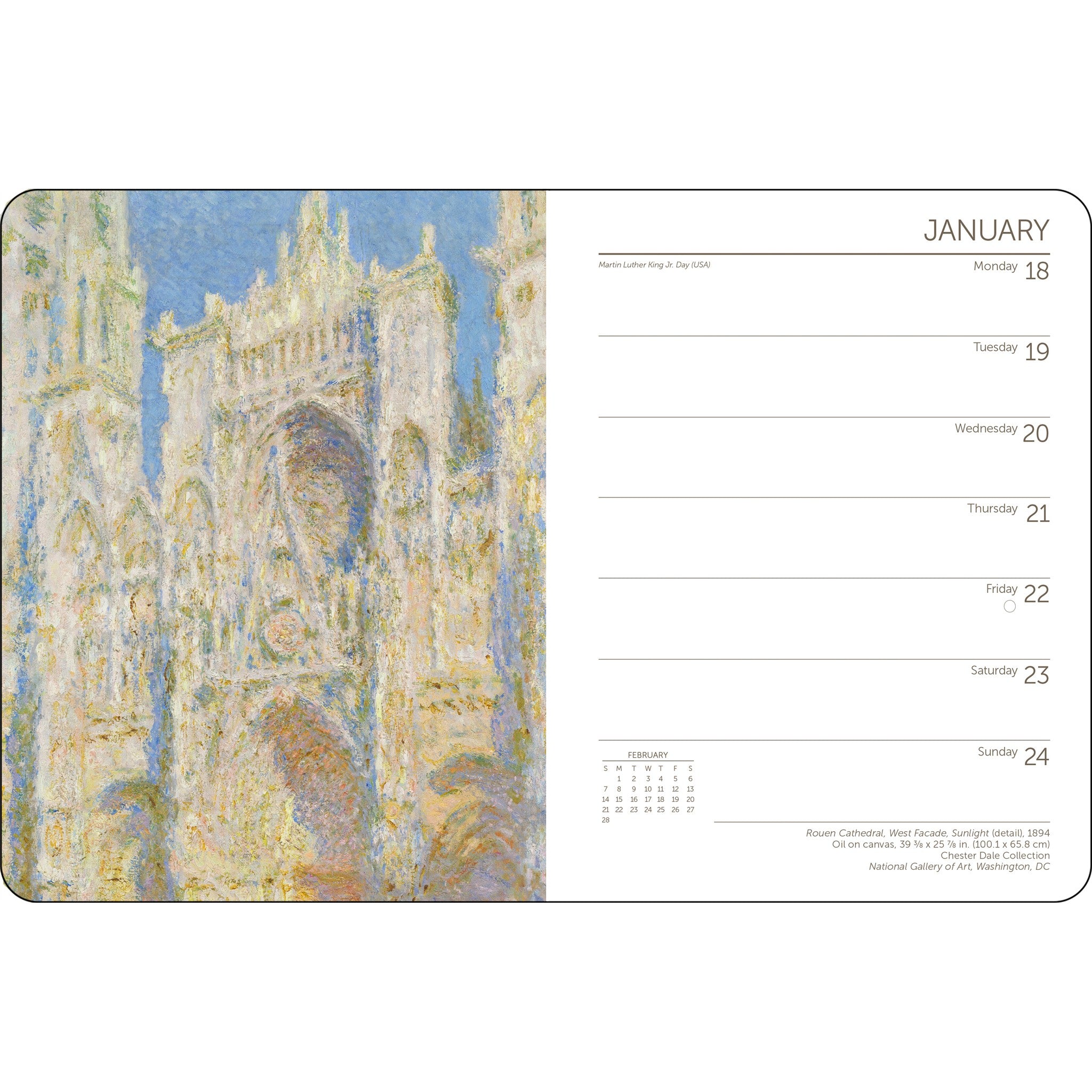 Monet 2027 Engagement Calendar