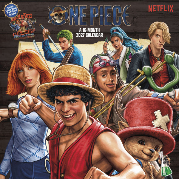 One Piece Season 2 Exclusive with Decal 2027 Wall Calendar