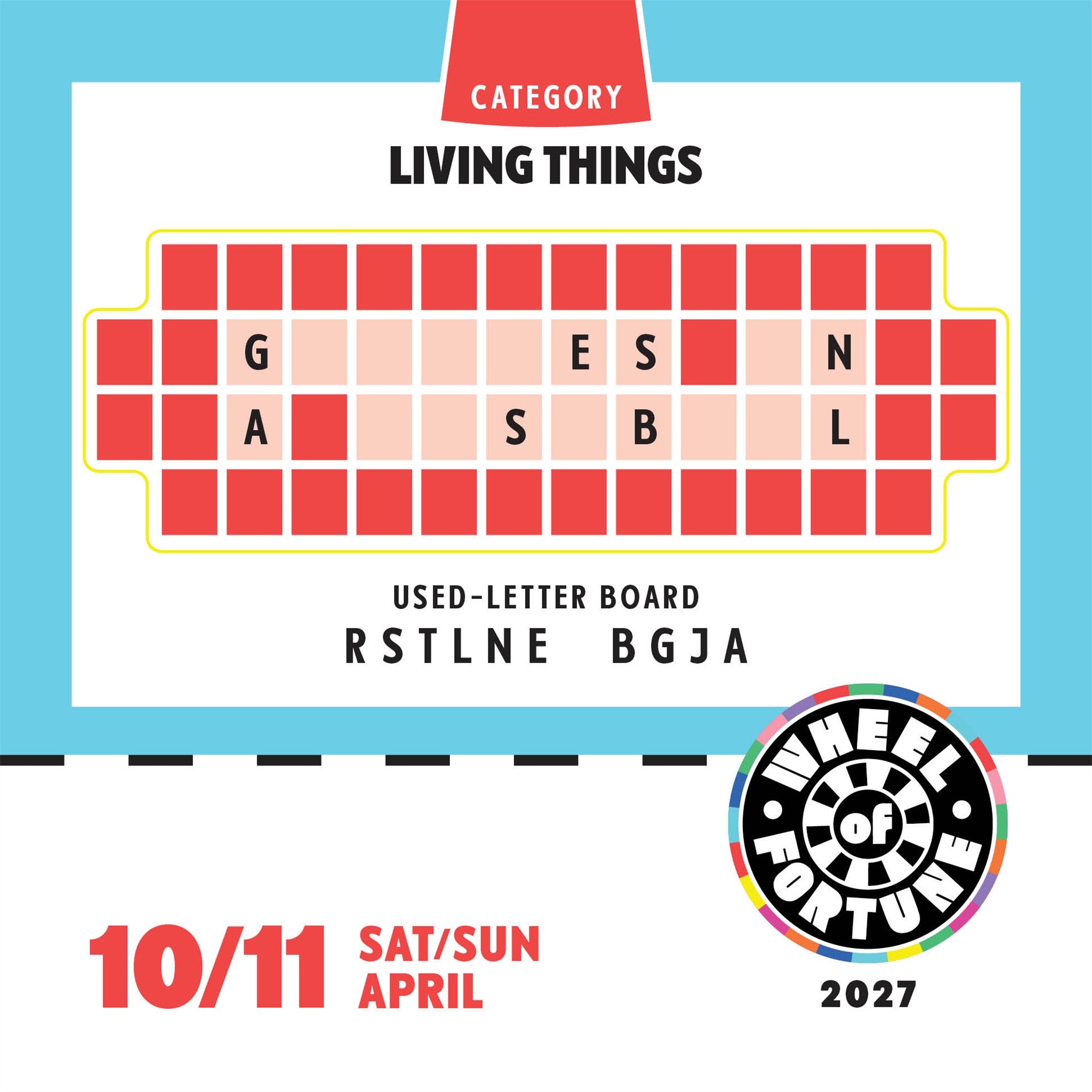 Wheel of Fortune 2027 Box Calendar