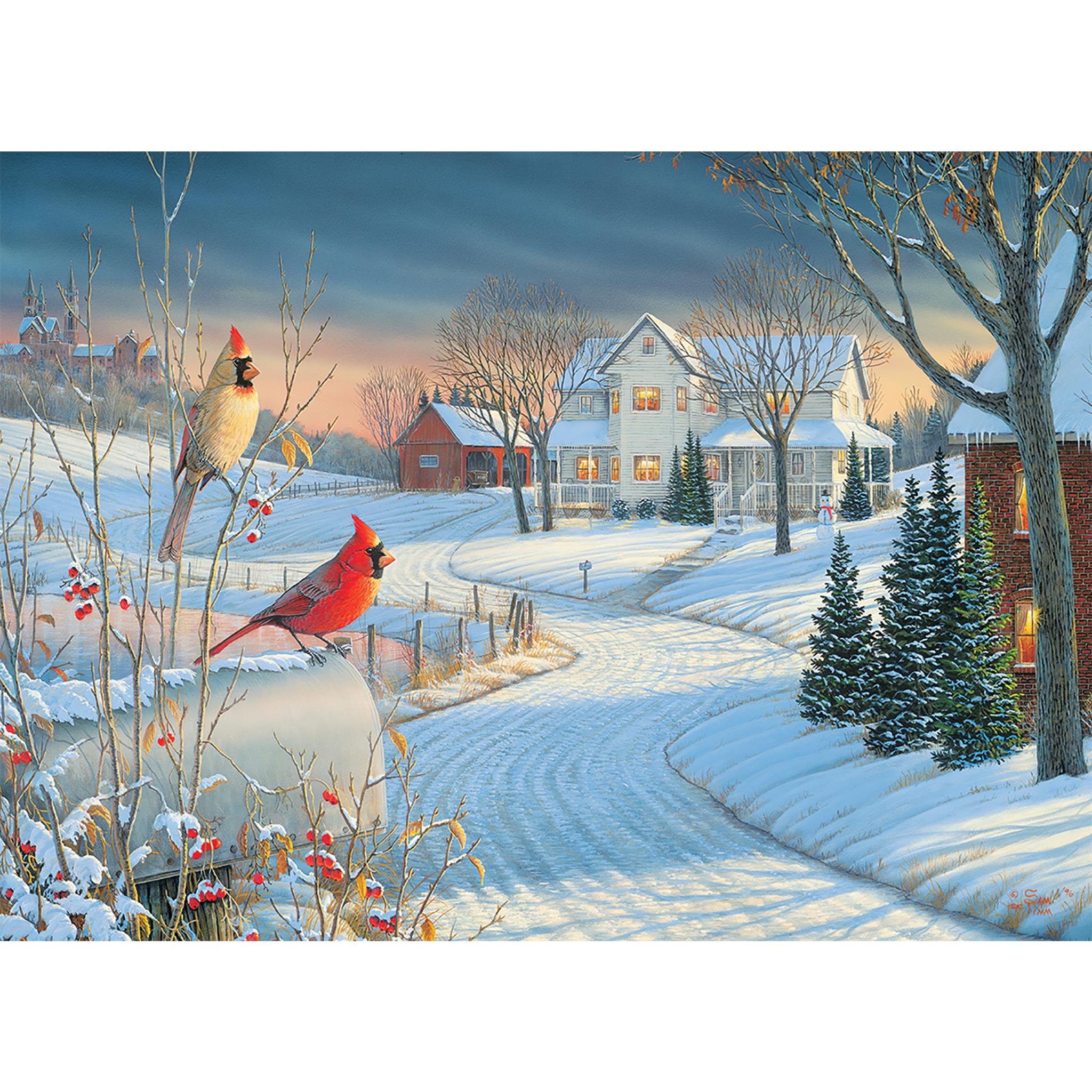 Country Cardinals Exclusive 1000 Piece Puzzle
