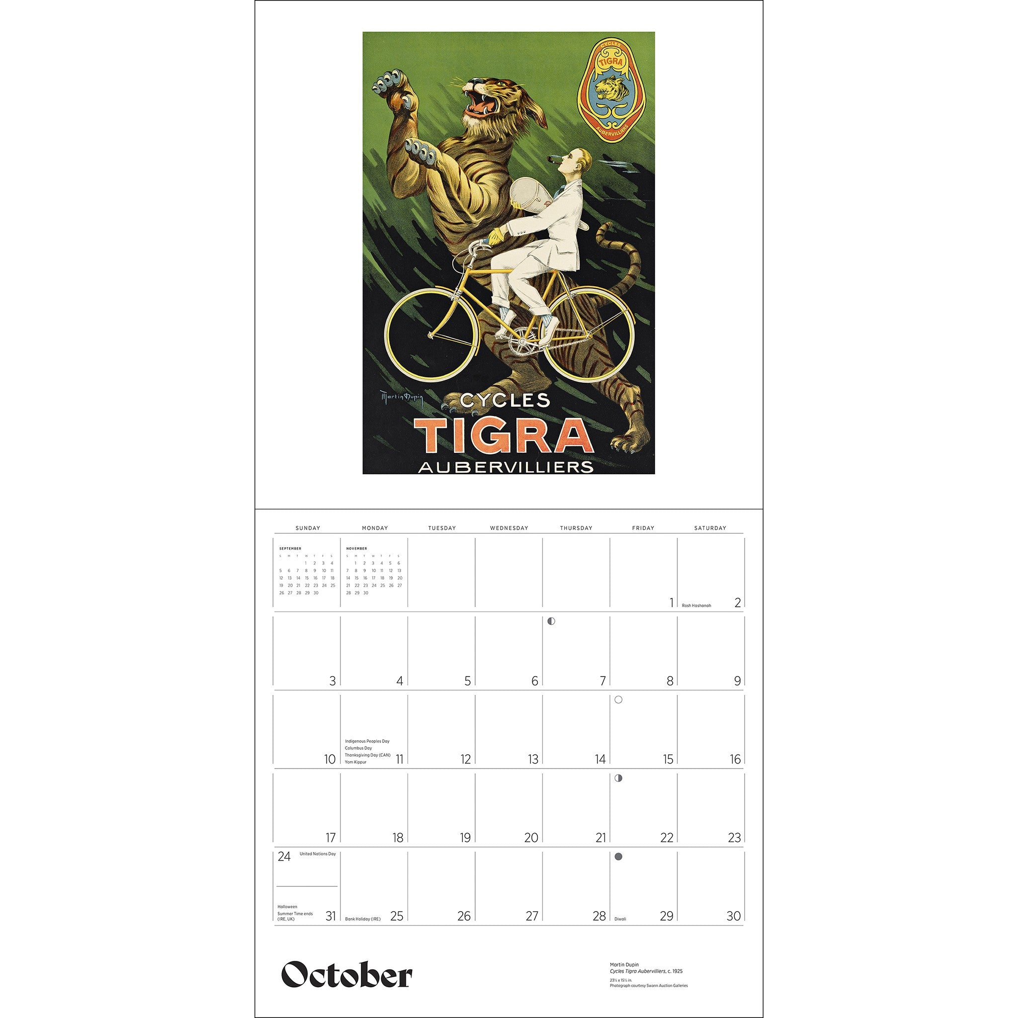 Bicycles Vintage Posters 2027 Wall Calendar - Online Only