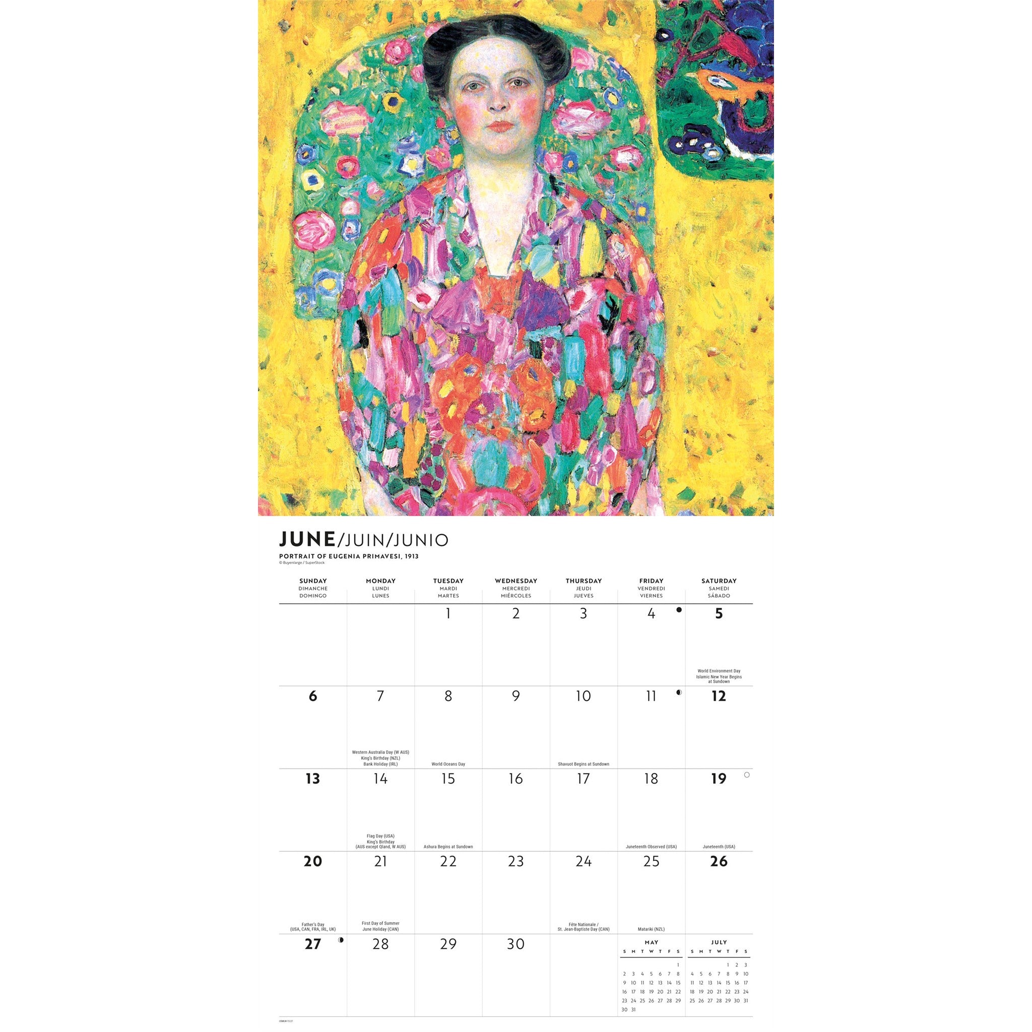 Klimt 2027 Wall Calendar