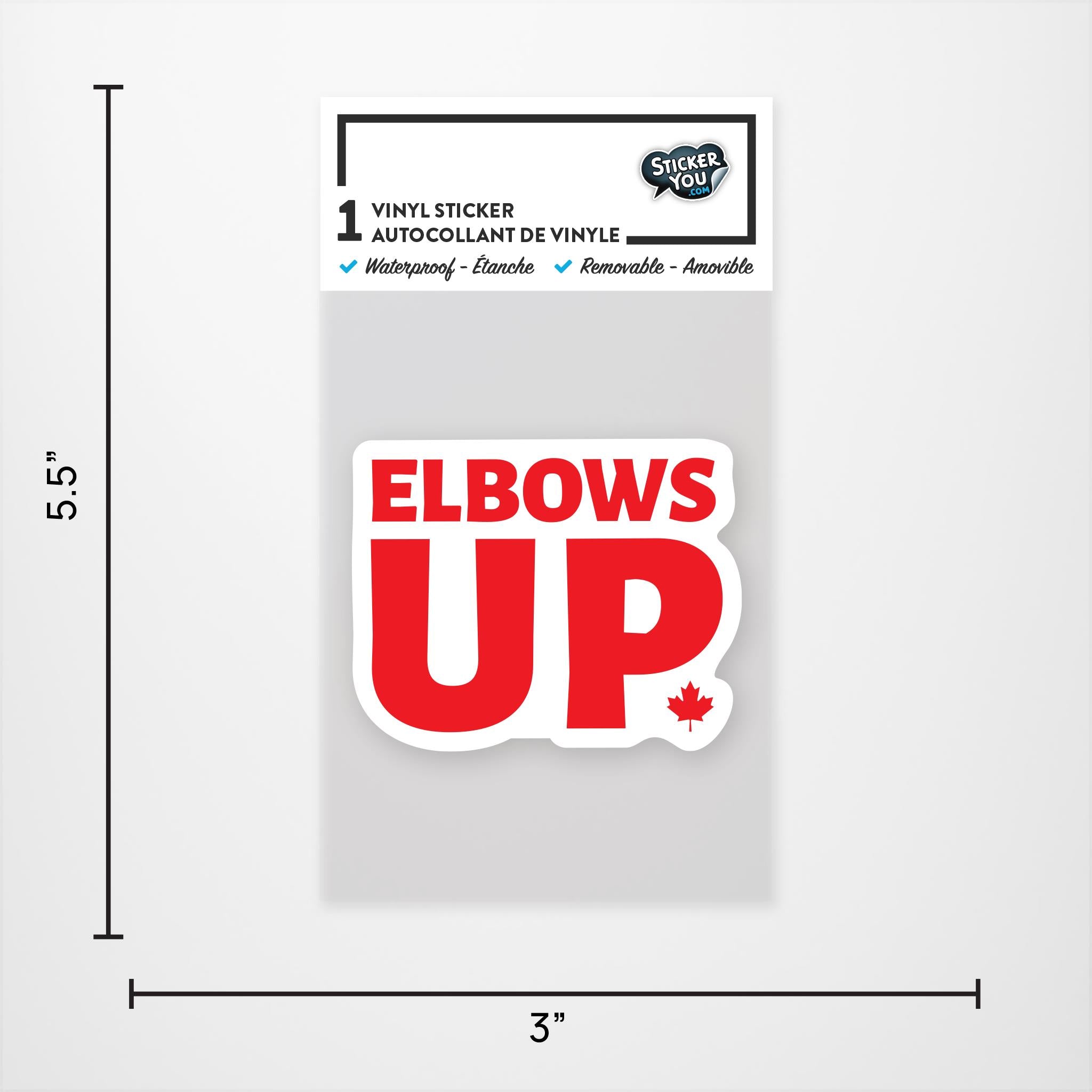 Elbows Up! Vinyl Sticker