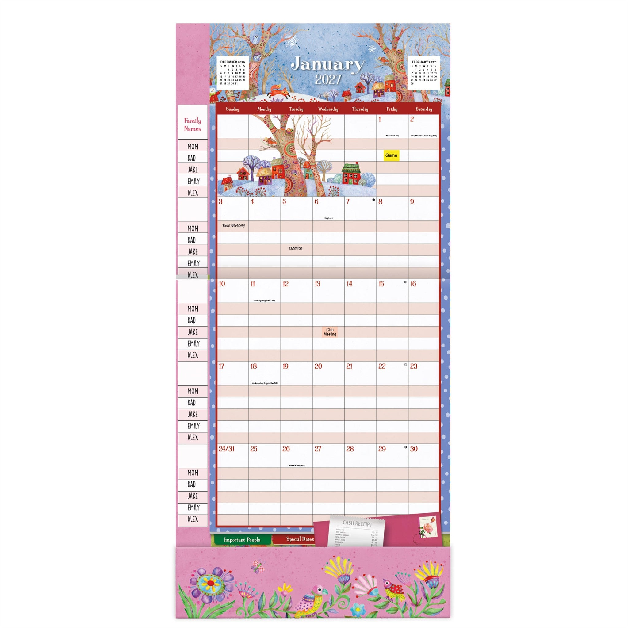 Simply Grateful Plan-It 2027 Wall Calendar - Online Only