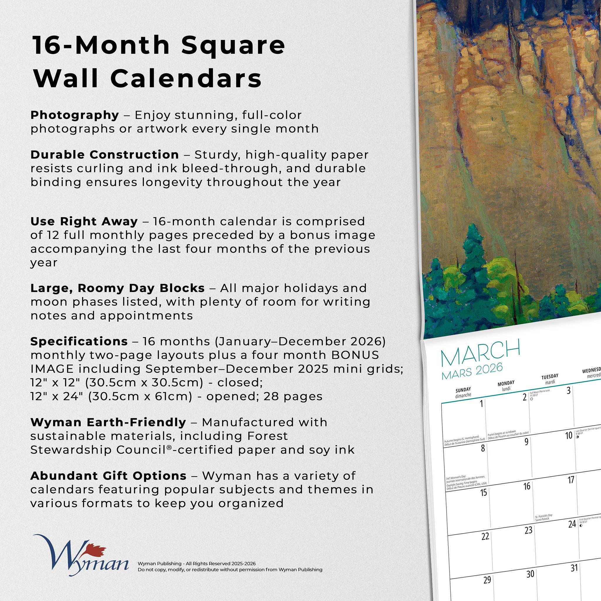 Group Of Seven AGO 2026 Wall Calendar
