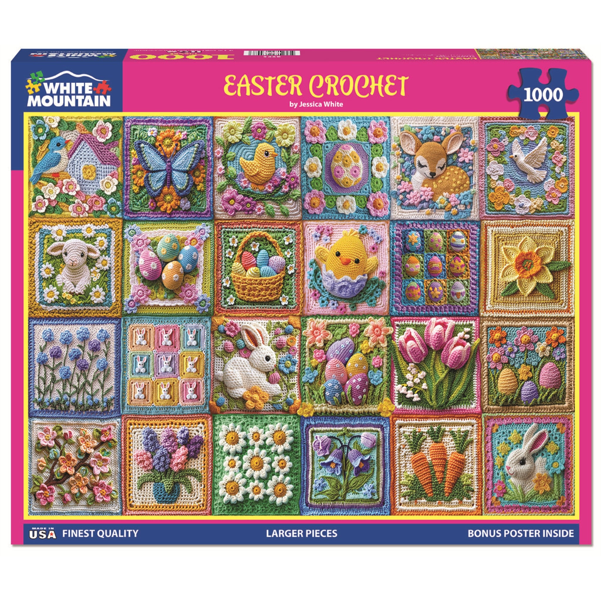 Easter Crochet 1000 Piece Puzzle - Online Only