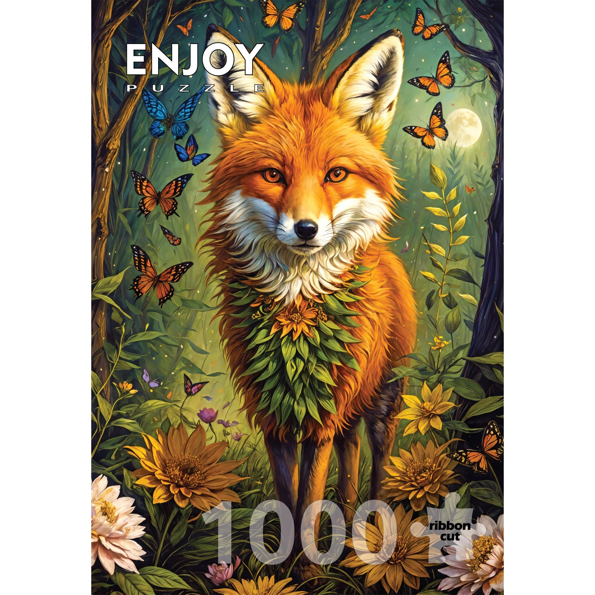 Enchanted Fox 1000 Piece Puzzle - Online Only