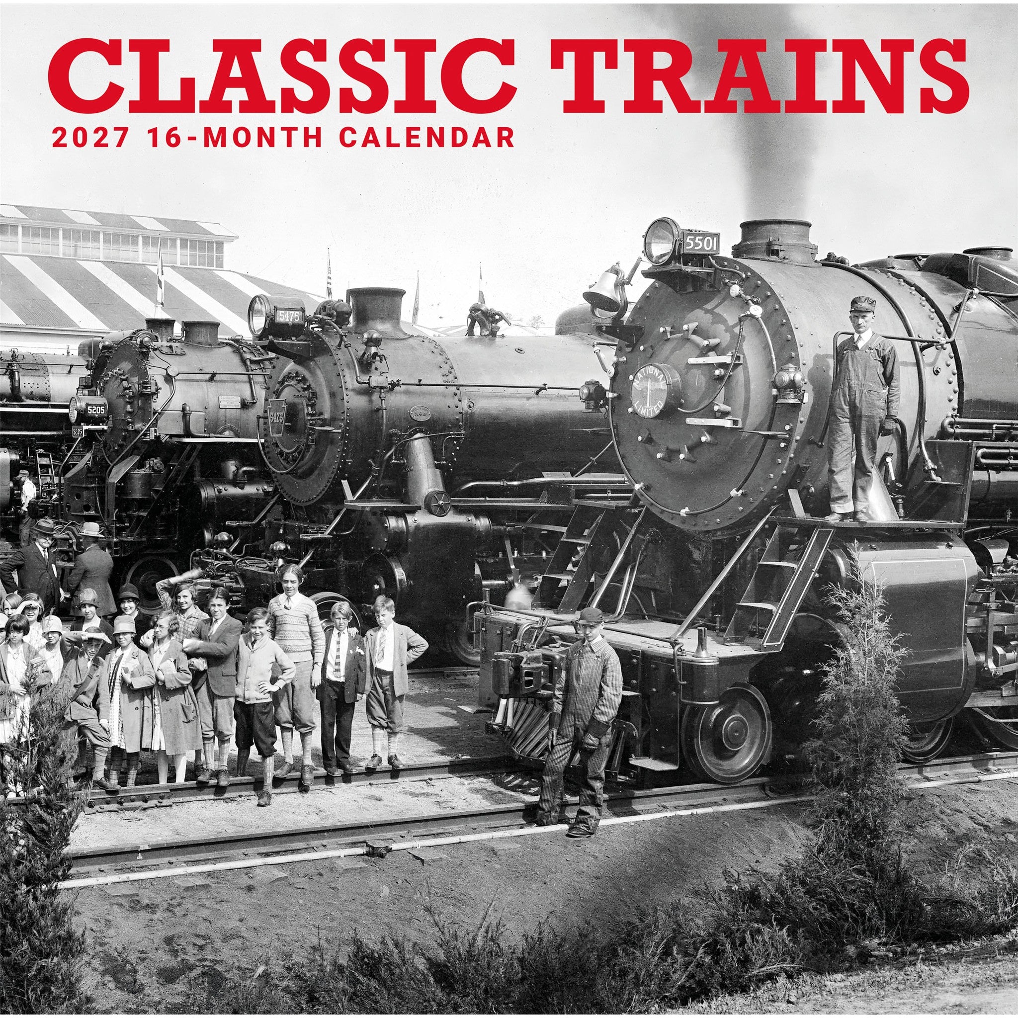 Classic Trains 2027 Wall Calendar