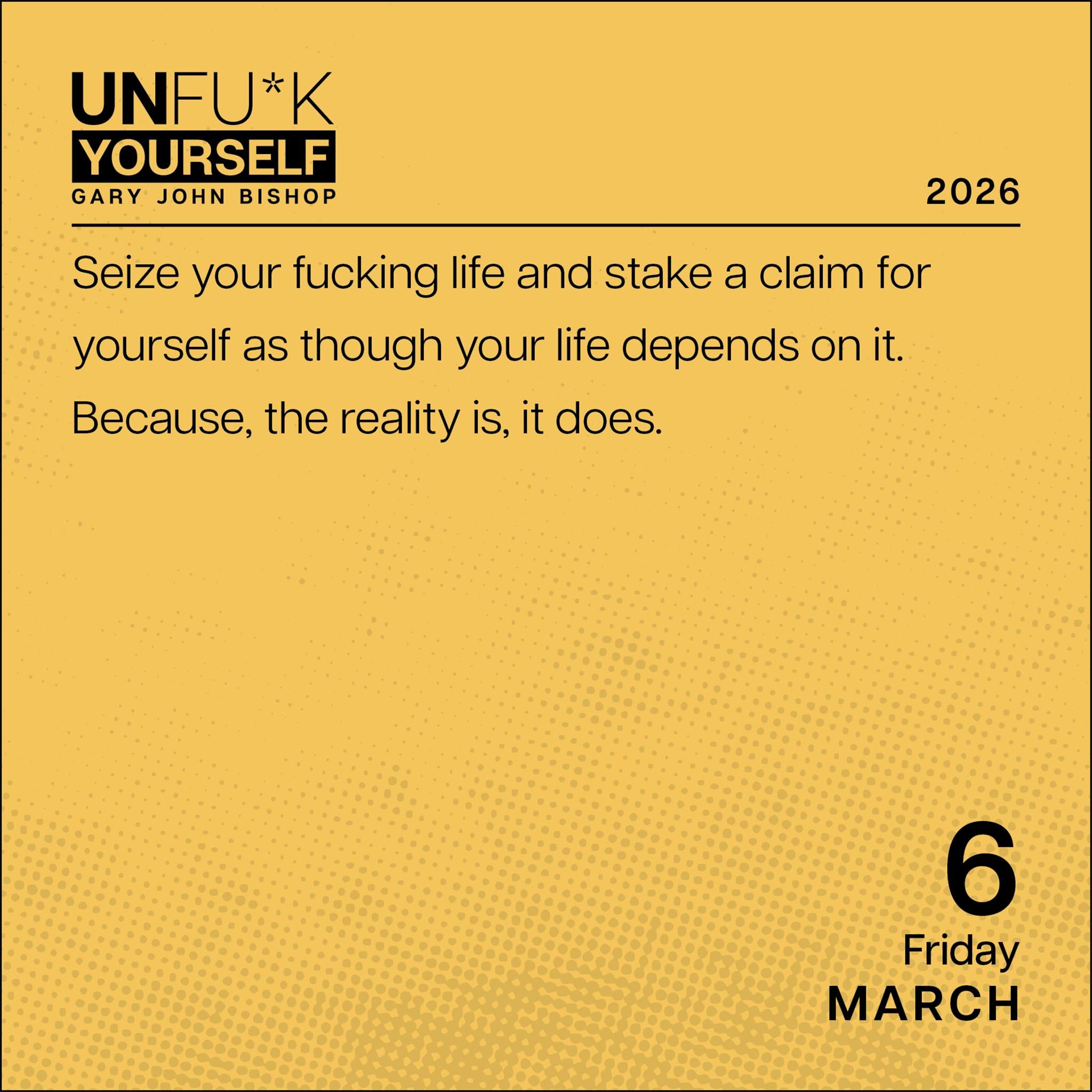 Unfu*K Yourself 2026 Box Calendar