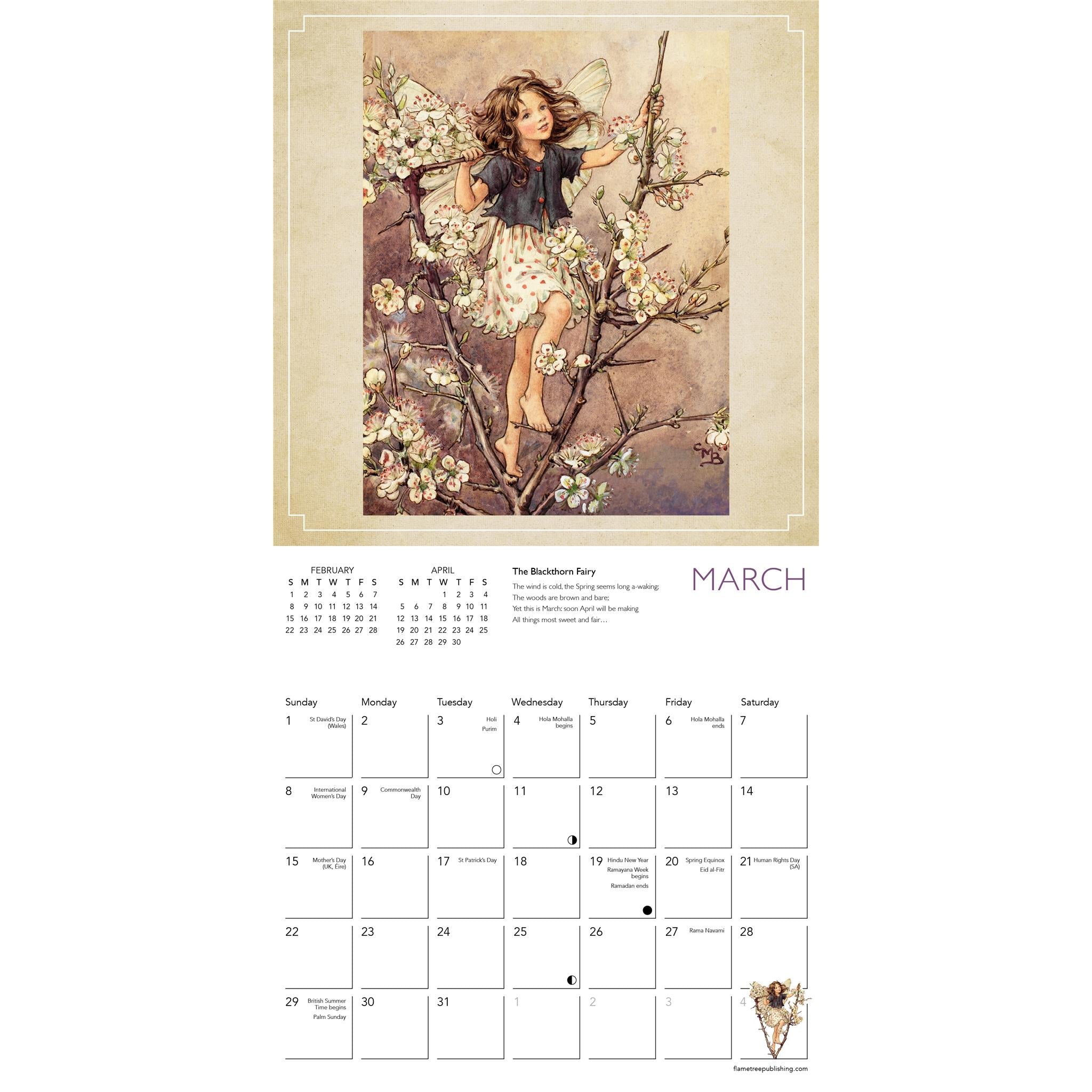 Flower Fairies 2026 Mini Calendar