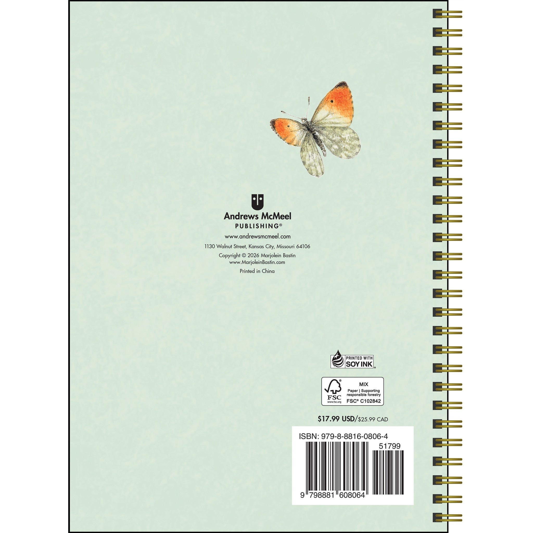 Marjolein Bastin Nature's Inspiration 2027 Engagement Calendar