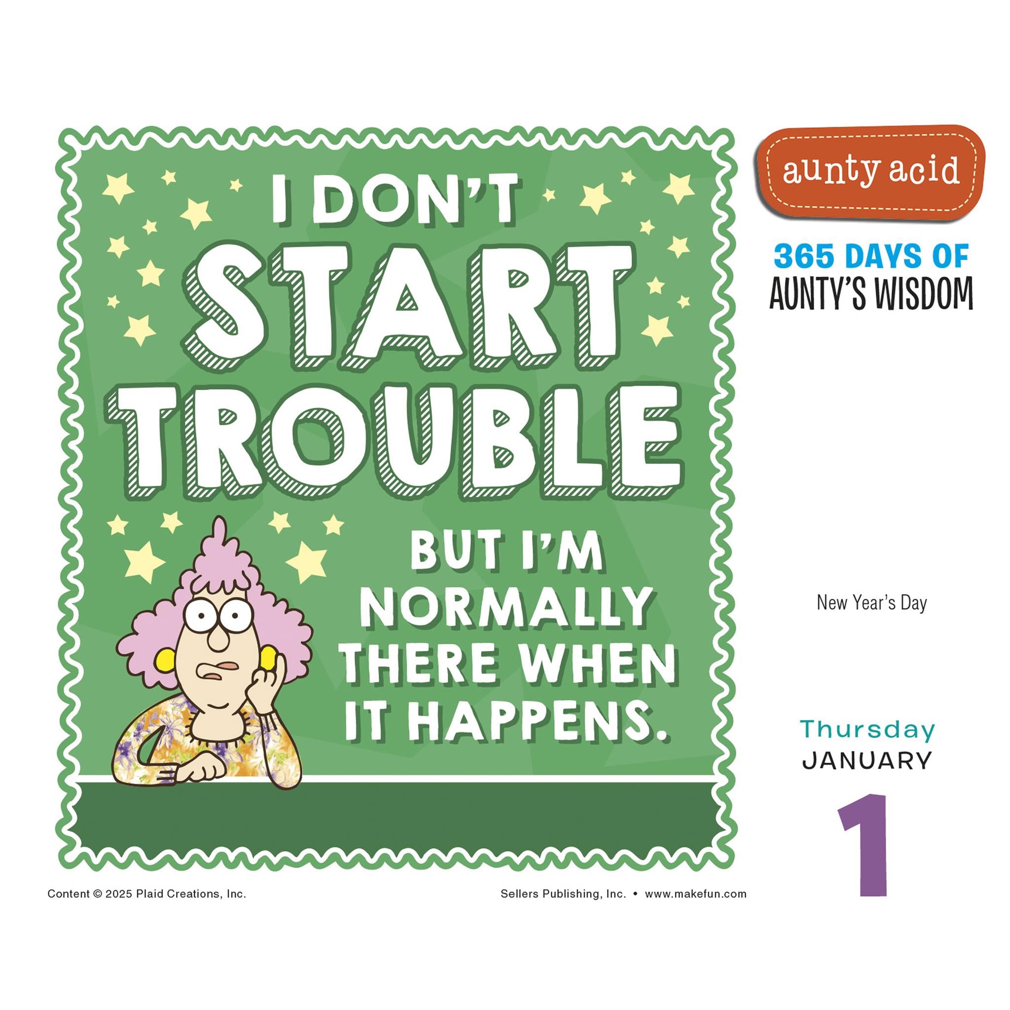 Aunty Acid 2026 Box Calendar