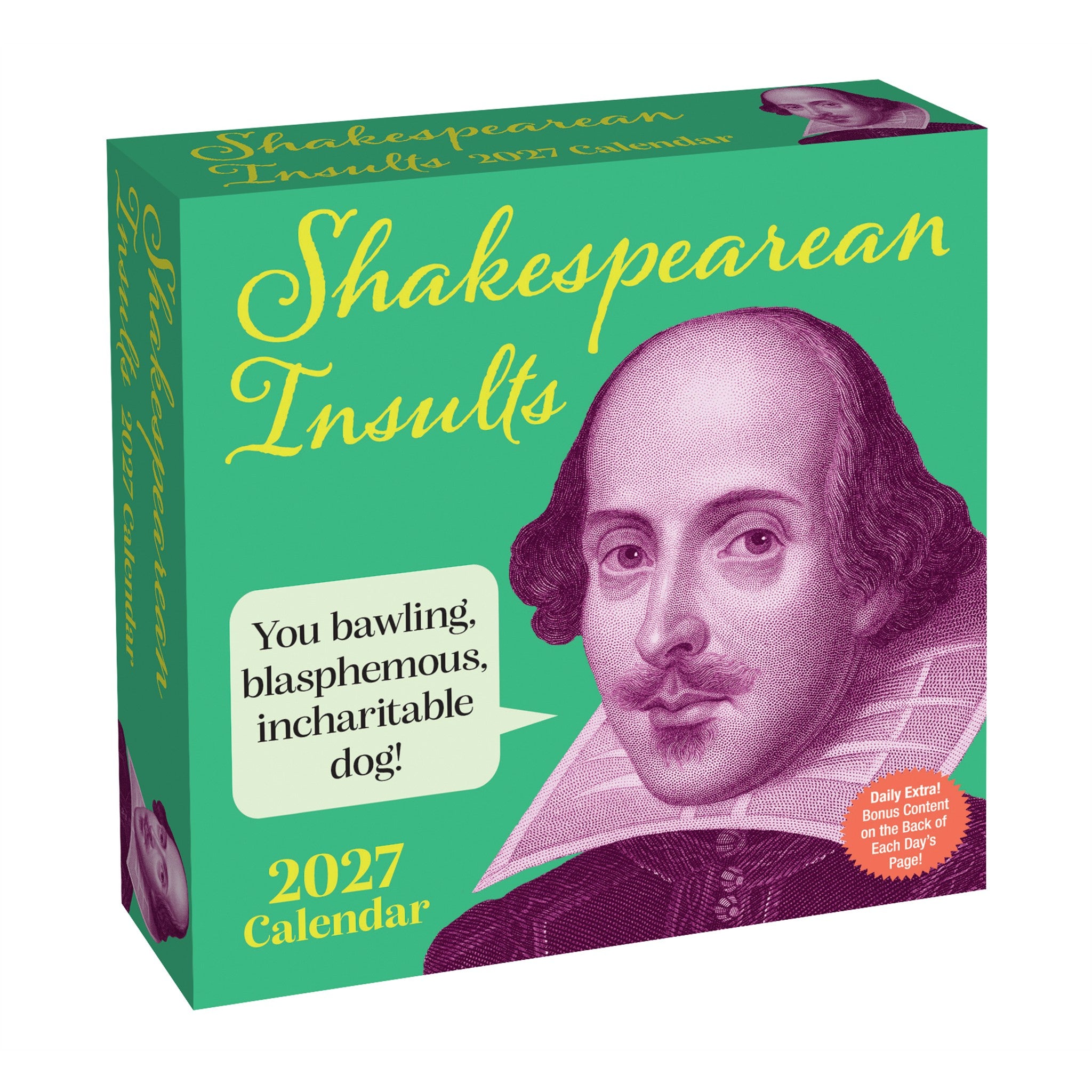 Shakespearean Insults 2027 Box Calendar