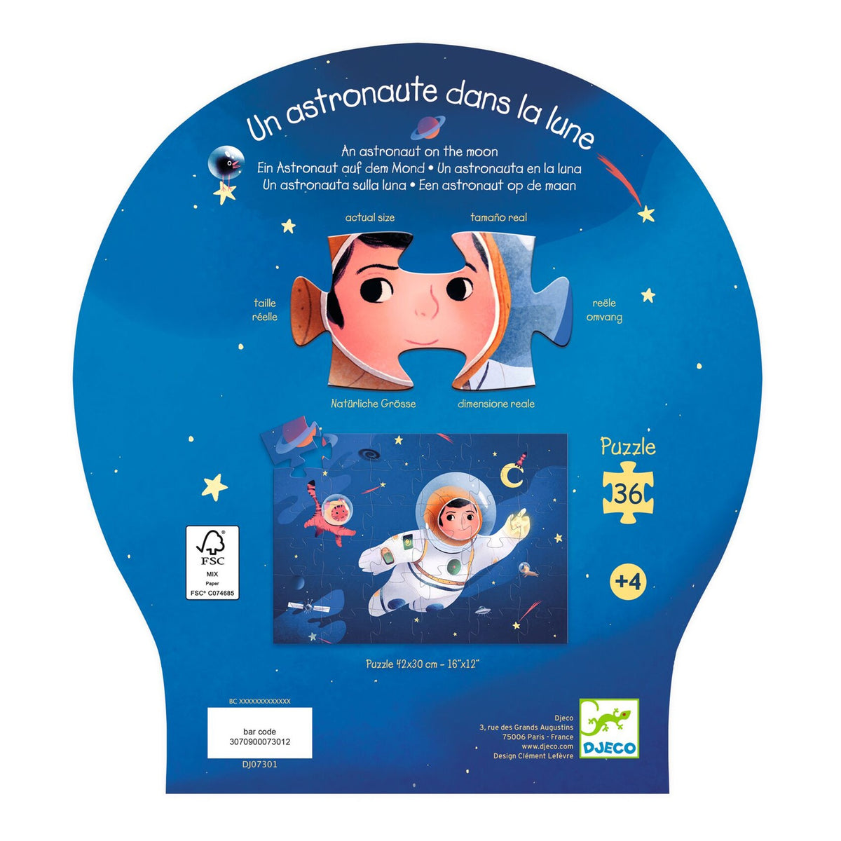 An Astronaut on the Moon 36 Piece Puzzle