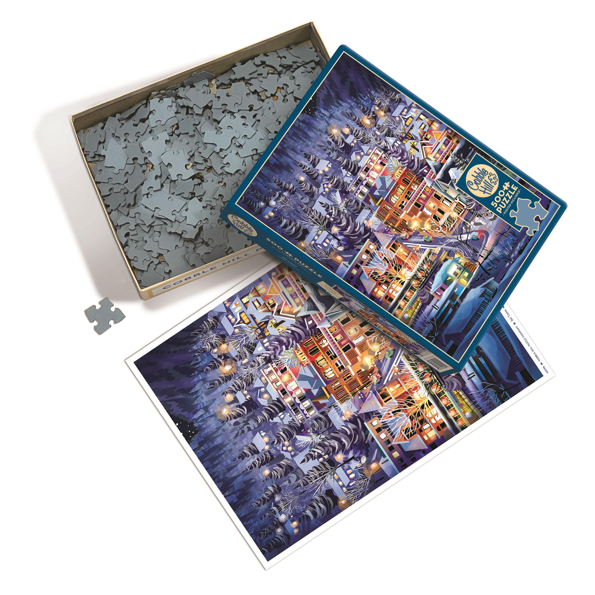 Ski Town 500 Piece Puzzle
