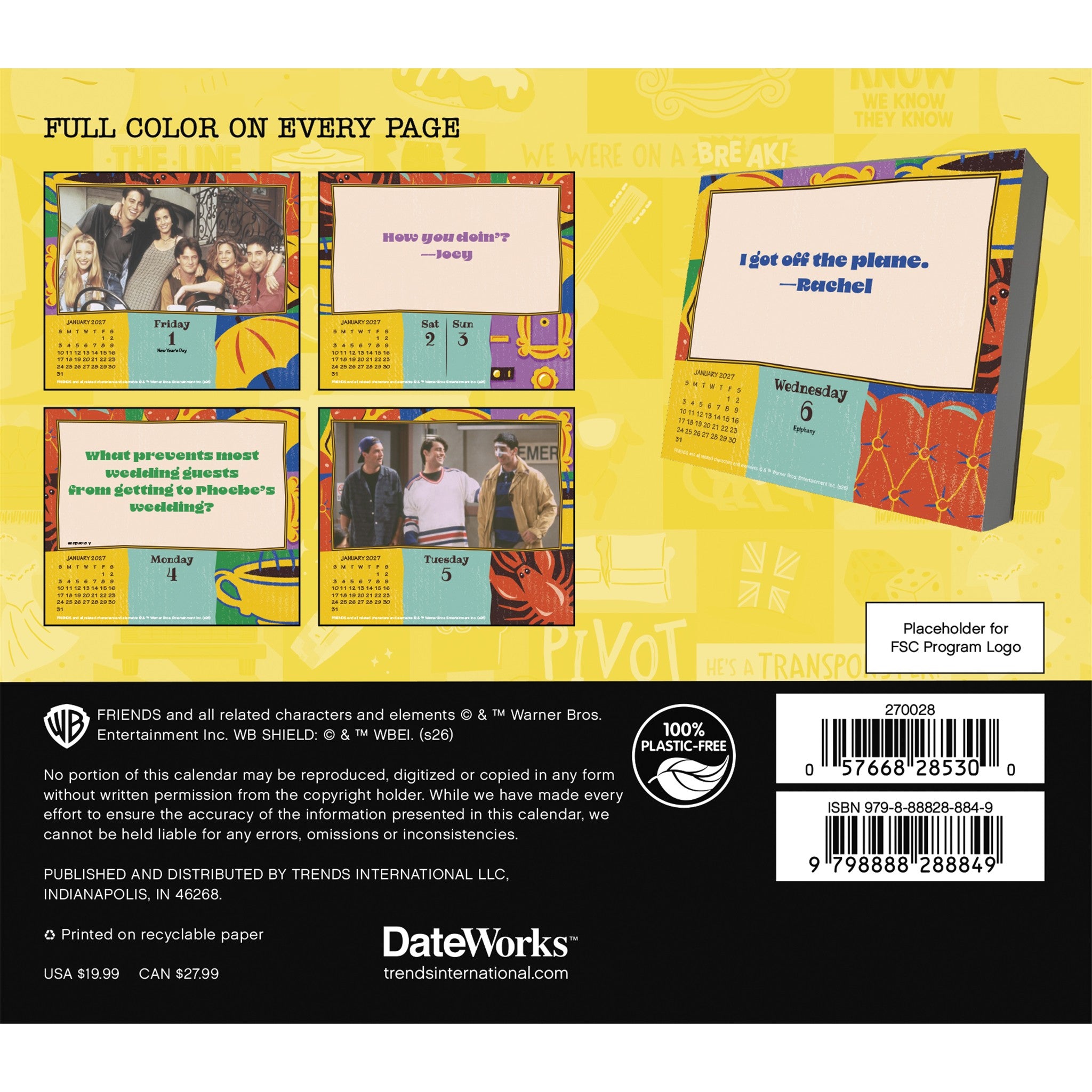 Friends 2027 Box Calendar