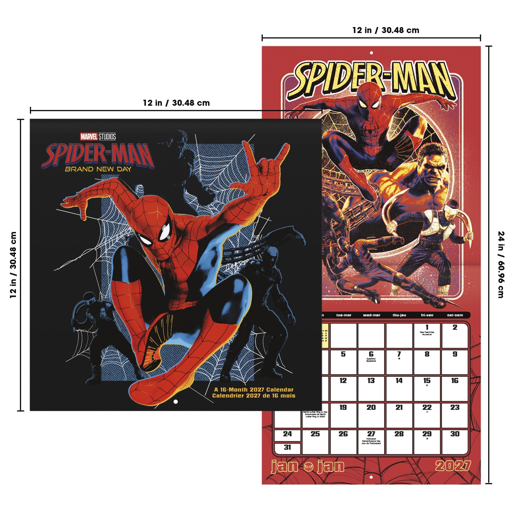 Spider-Man Brand New Day 2027 Wall Calendar