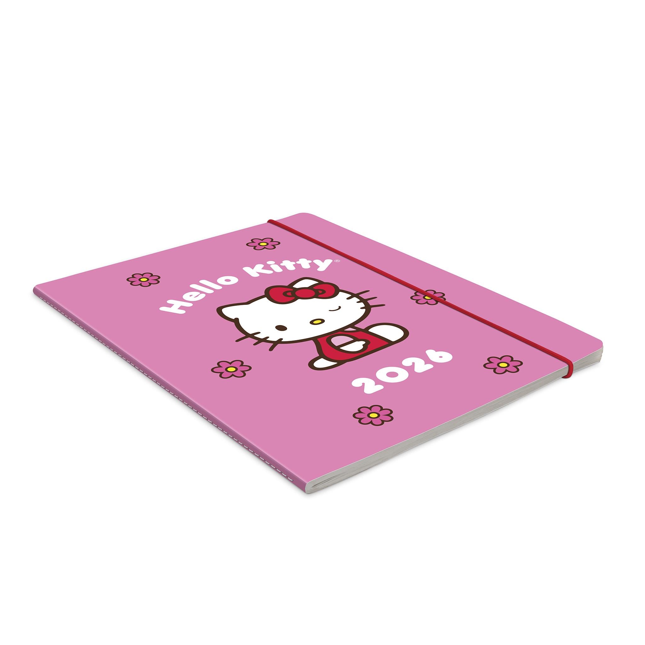 Hello Kitty Playful Pink Just Right 2025-2026 Monthly Planner Calendar - Online Only