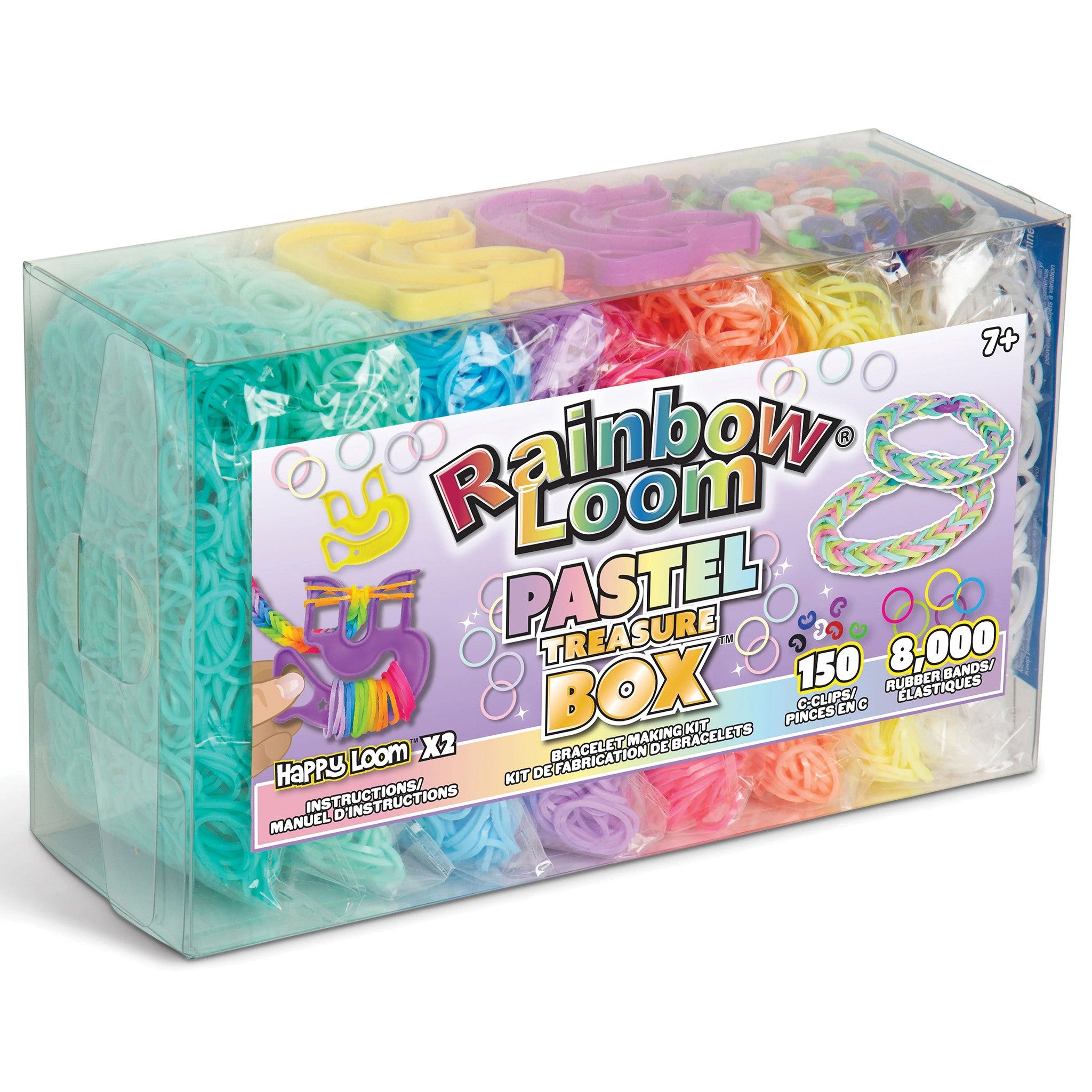 Pastel Rainbow Loom Treasure Box