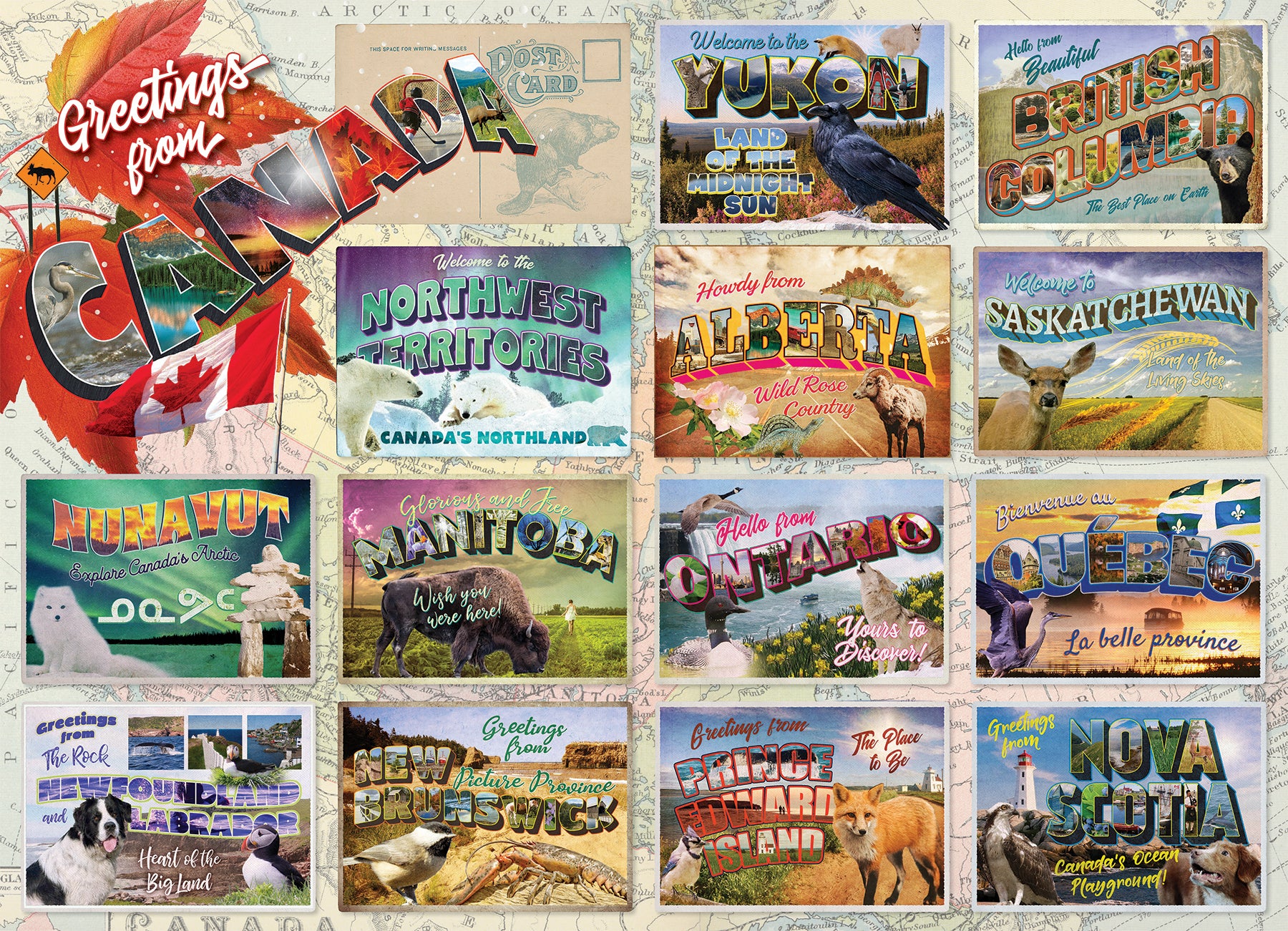Greetings from Canada 1000 Piece Puzzle - Online Exclusive