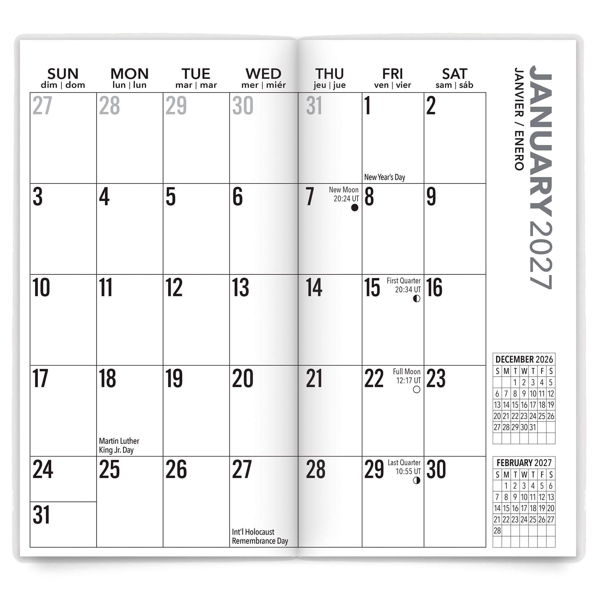 Big and Bright Large Print 2027-2028 2-Year Pocket Planner - Online Only