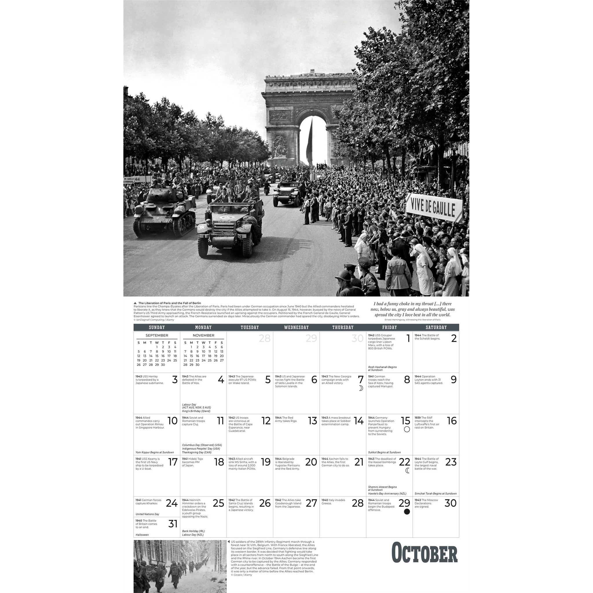 World War II 2027 Wall Calendar