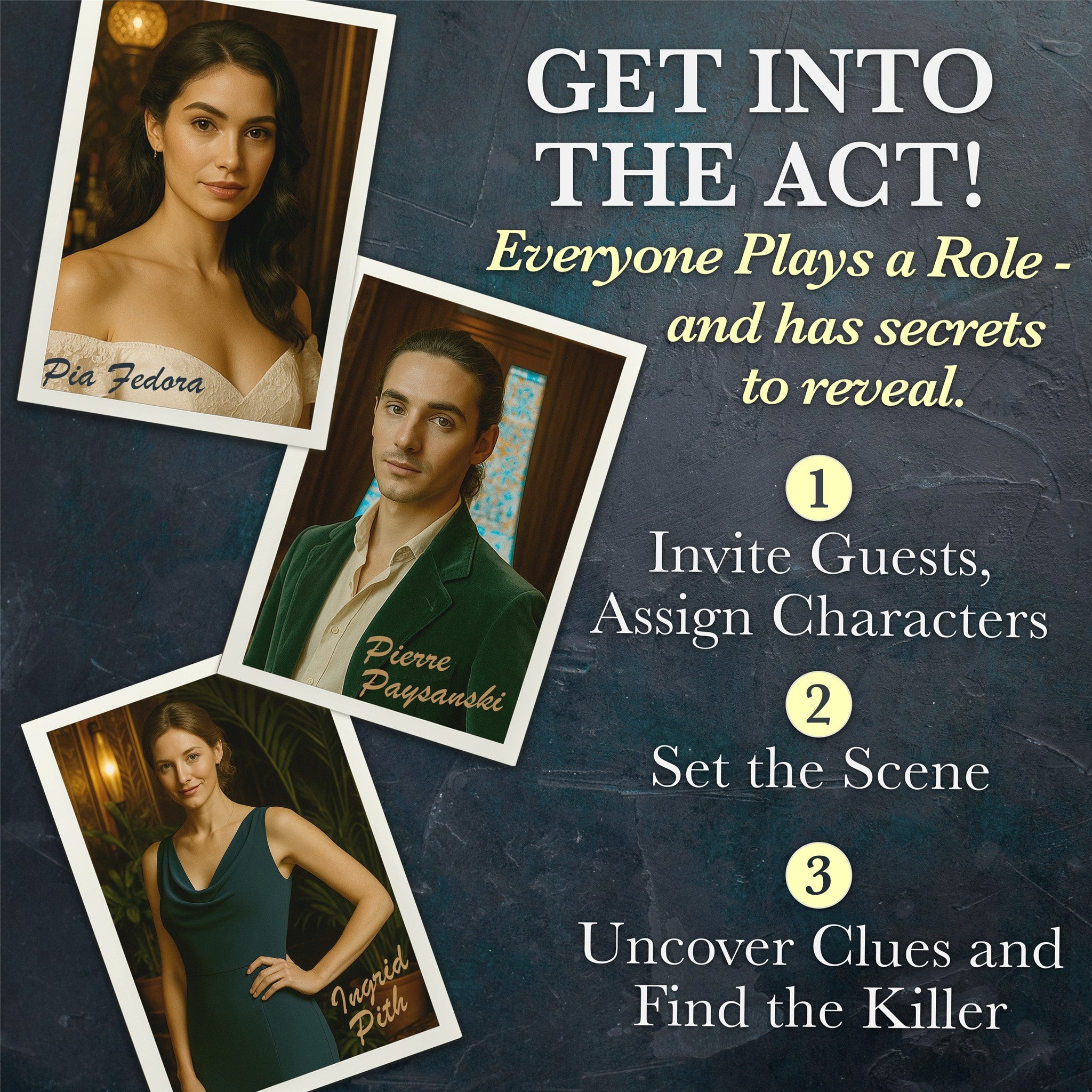 Bullets & Brie Murder Mystery Party Game