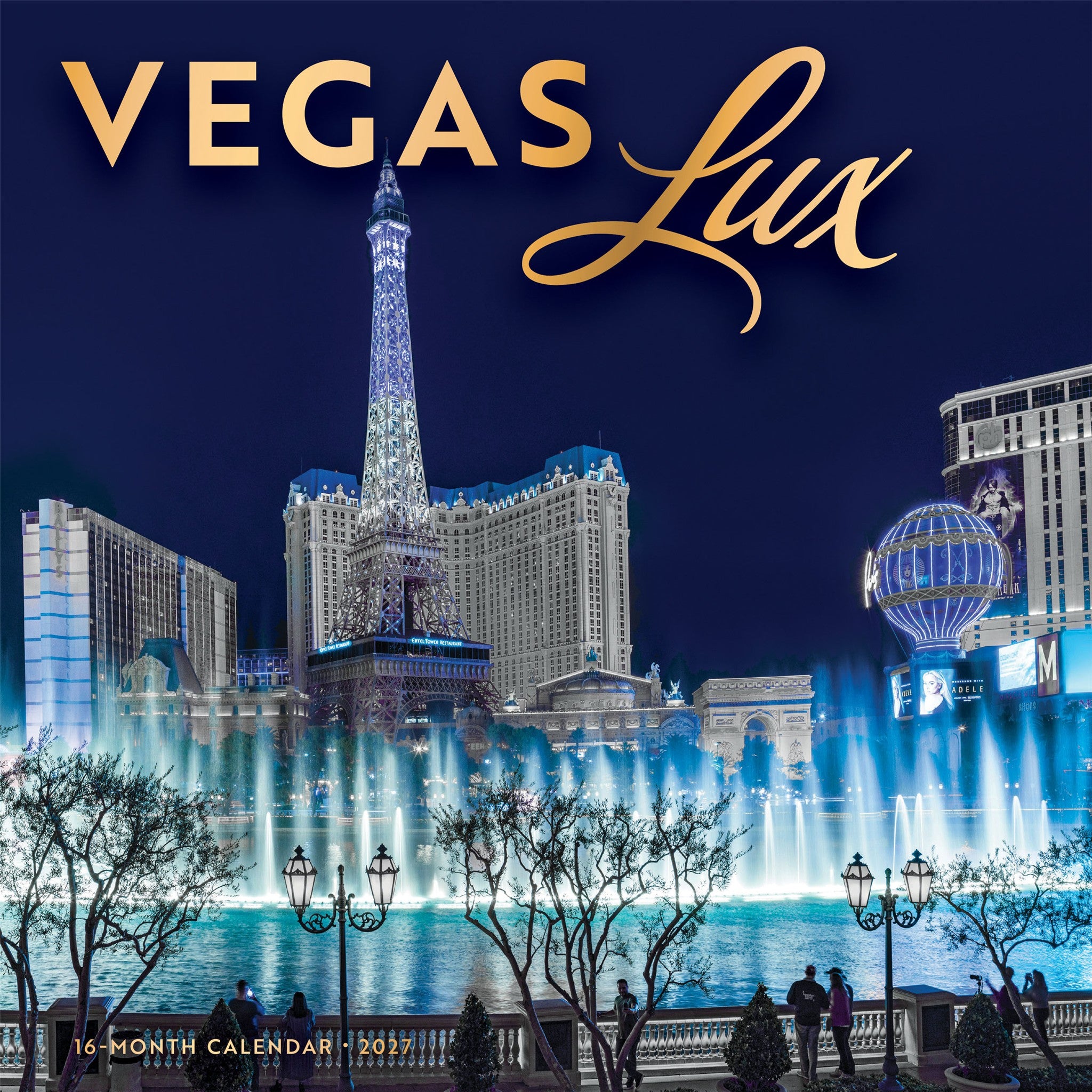 Vegas Lux 2027 Wall Calendar